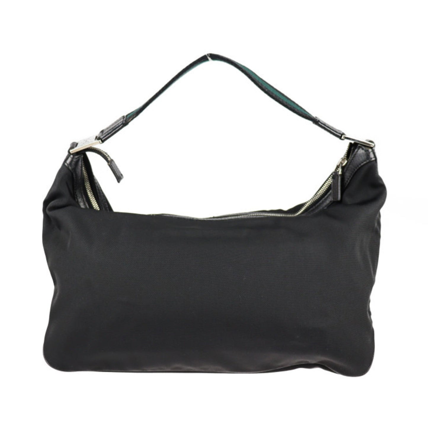 Gucci Horsebit Black Nylon Canvas Handbag Shopping Bag Shoulder Bag Tote Bag