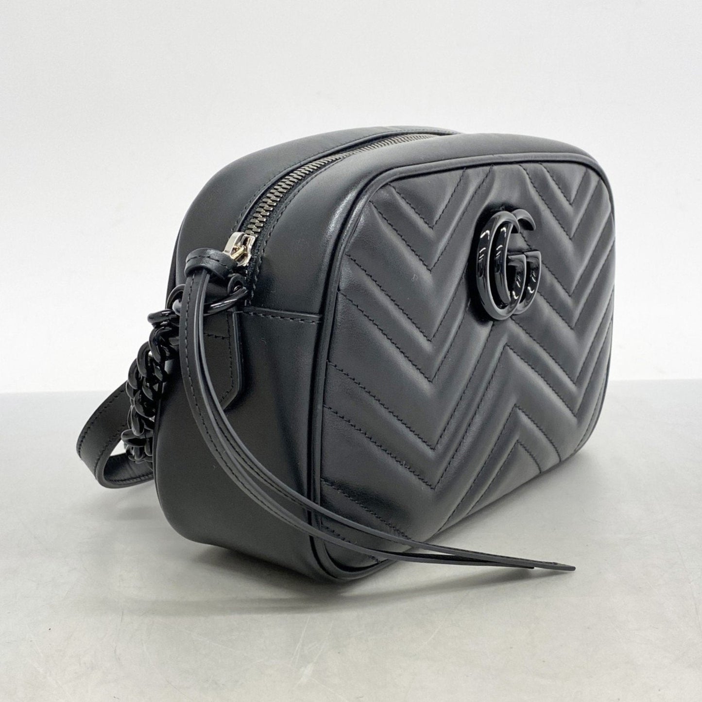 Gucci Black Leather Shoulder Bag