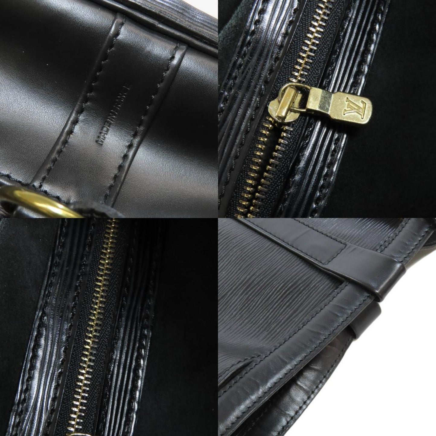 Louis Vuitton Black Epi Leather Shoulder Bag