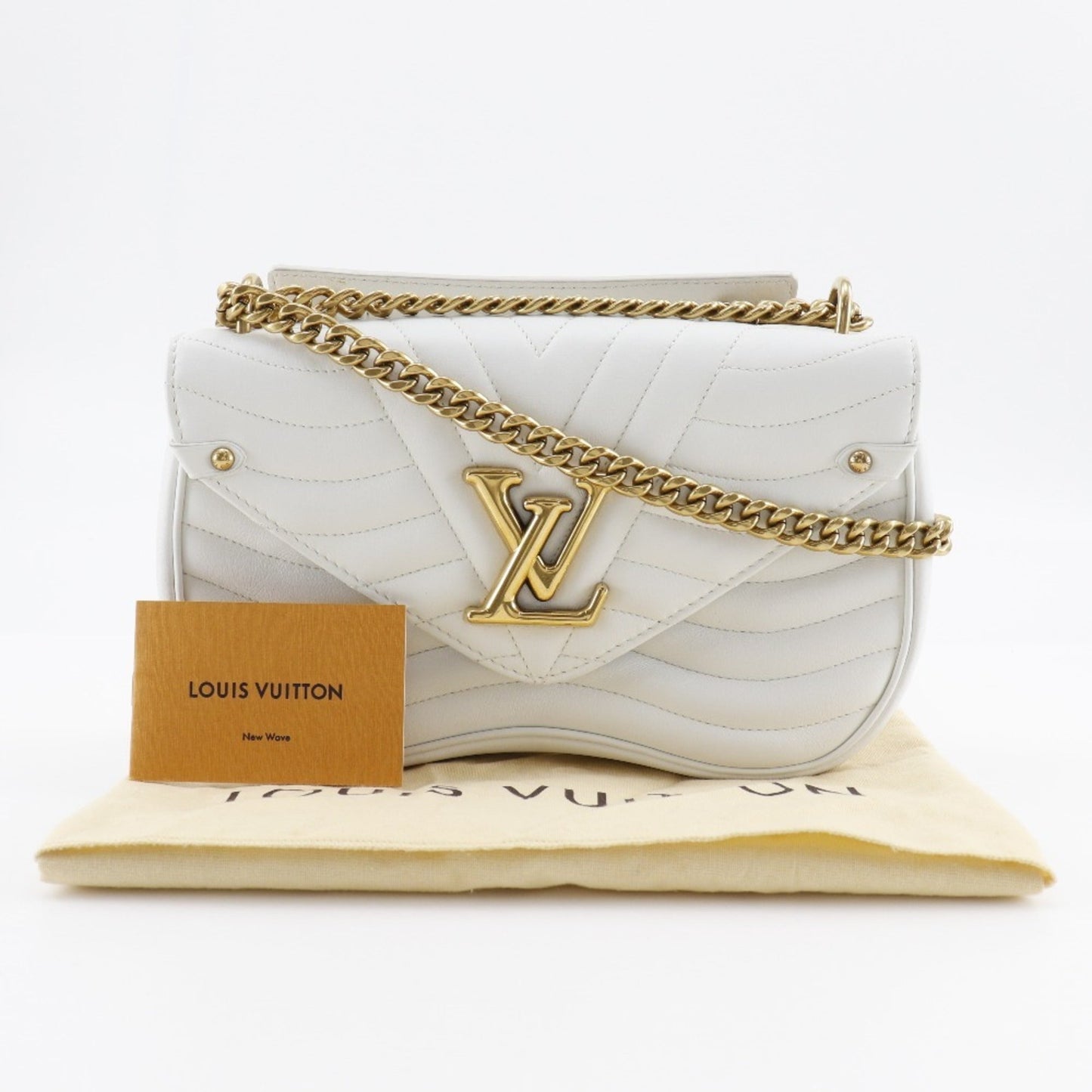 Louis Vuitton White Leather Shoulder Bag