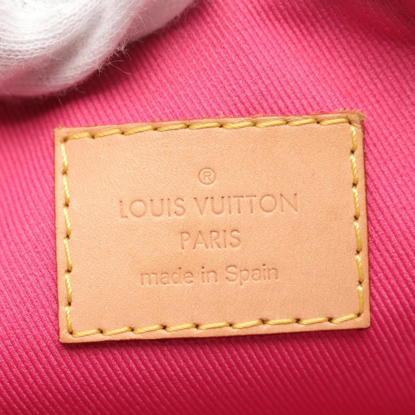 Louis Vuitton Brown Orange Pink Pvc Coated Canvas Leather Shoulder Bag