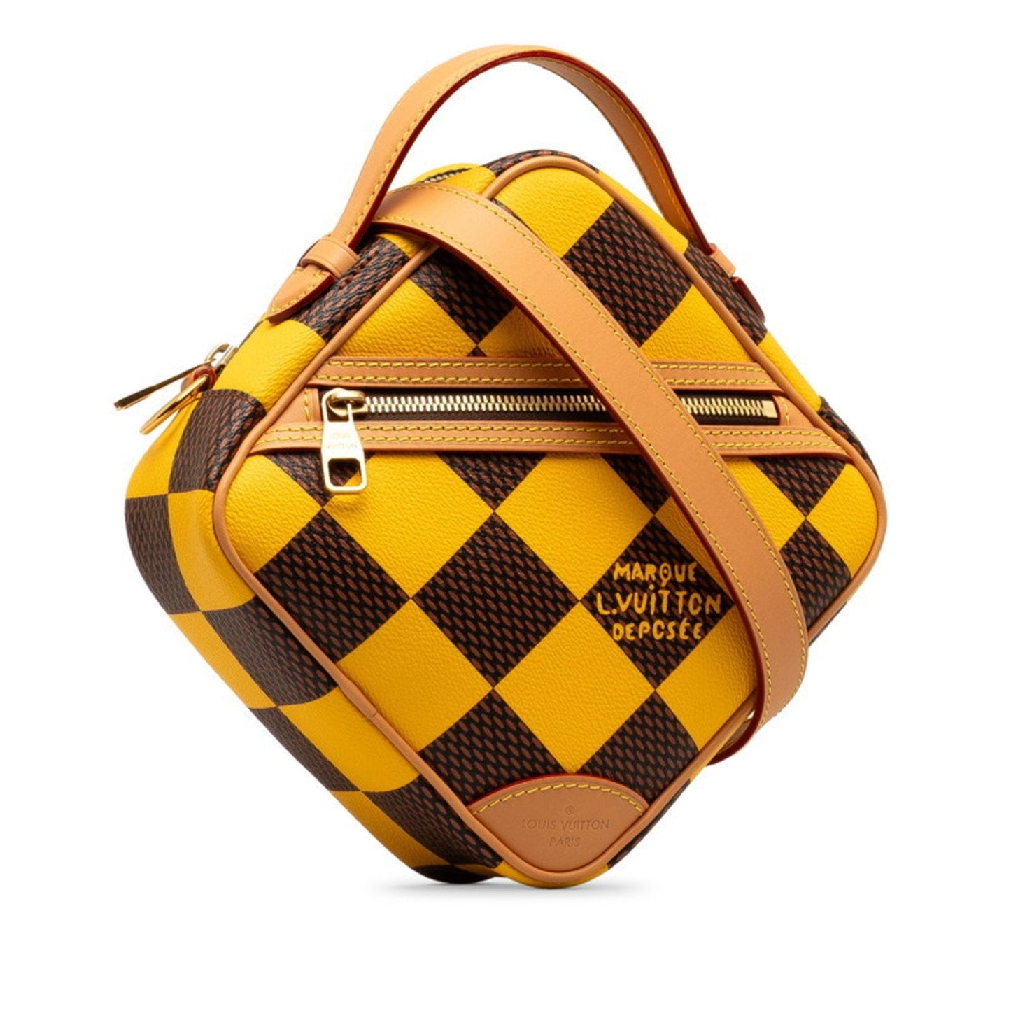 Louis Vuitton Yellow Pvc Leather Shoulder Bag