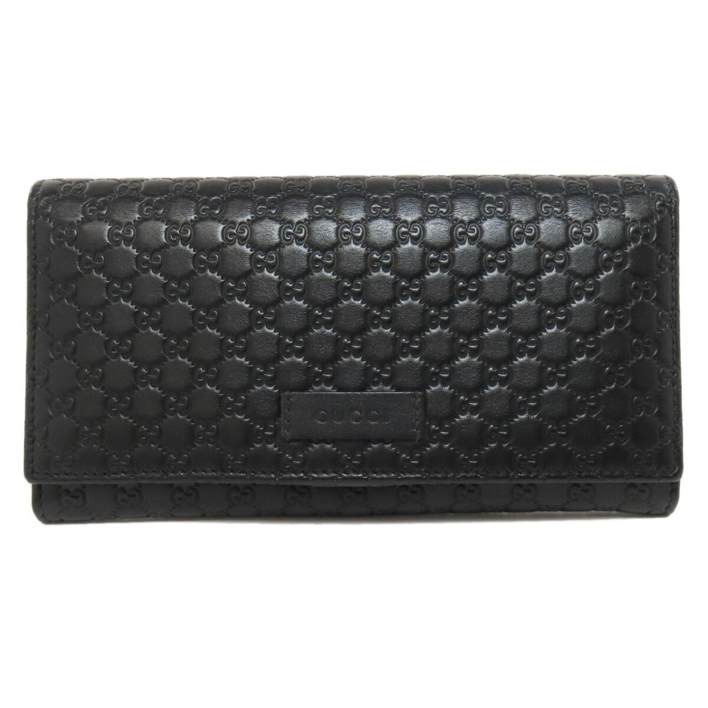 Gucci Black Leather Long Wallet (Bi-Fold) ()