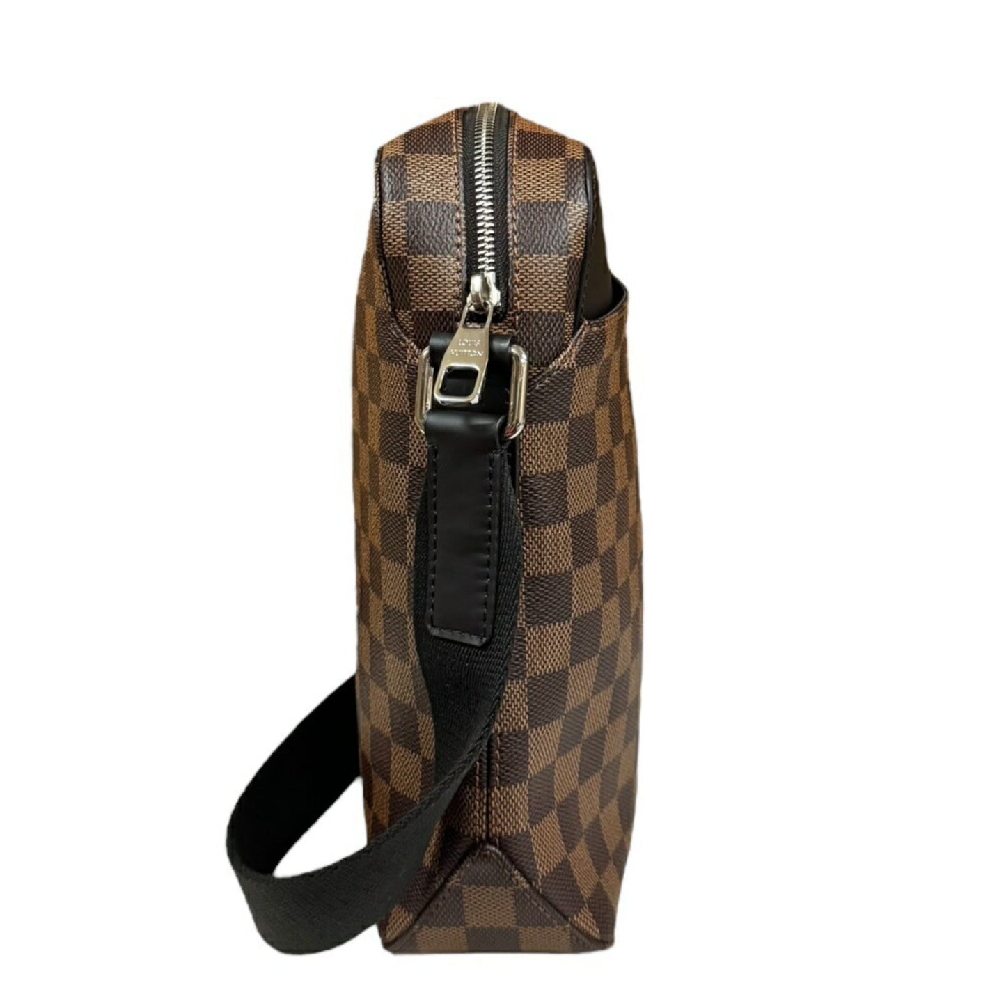 Louis Vuitton Black Brown Damier Canvas Shoulder Bag