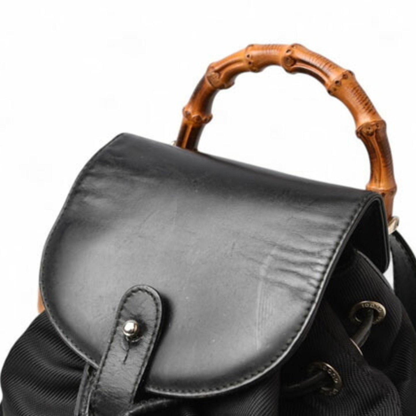 Gucci Black Leather Backpack