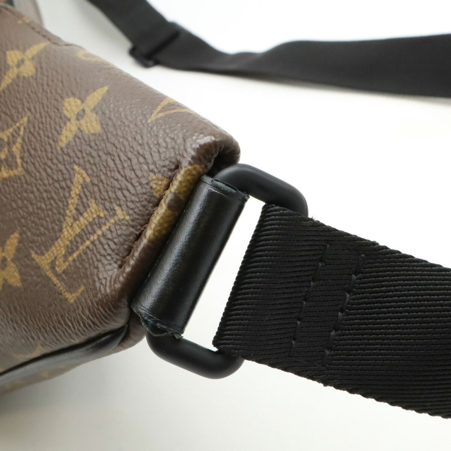 Louis Vuitton Monogram Black Brown Monogram Leather Fanny Pack Shoulder Bag