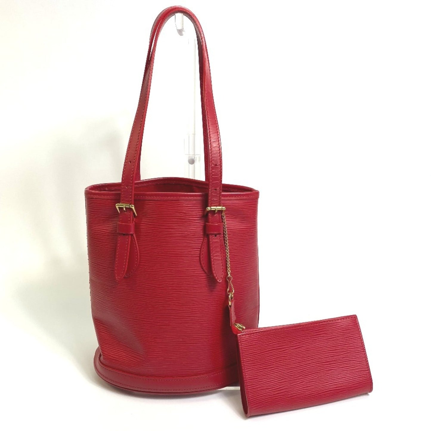 Louis Vuitton Red Leather Shoulder Bag