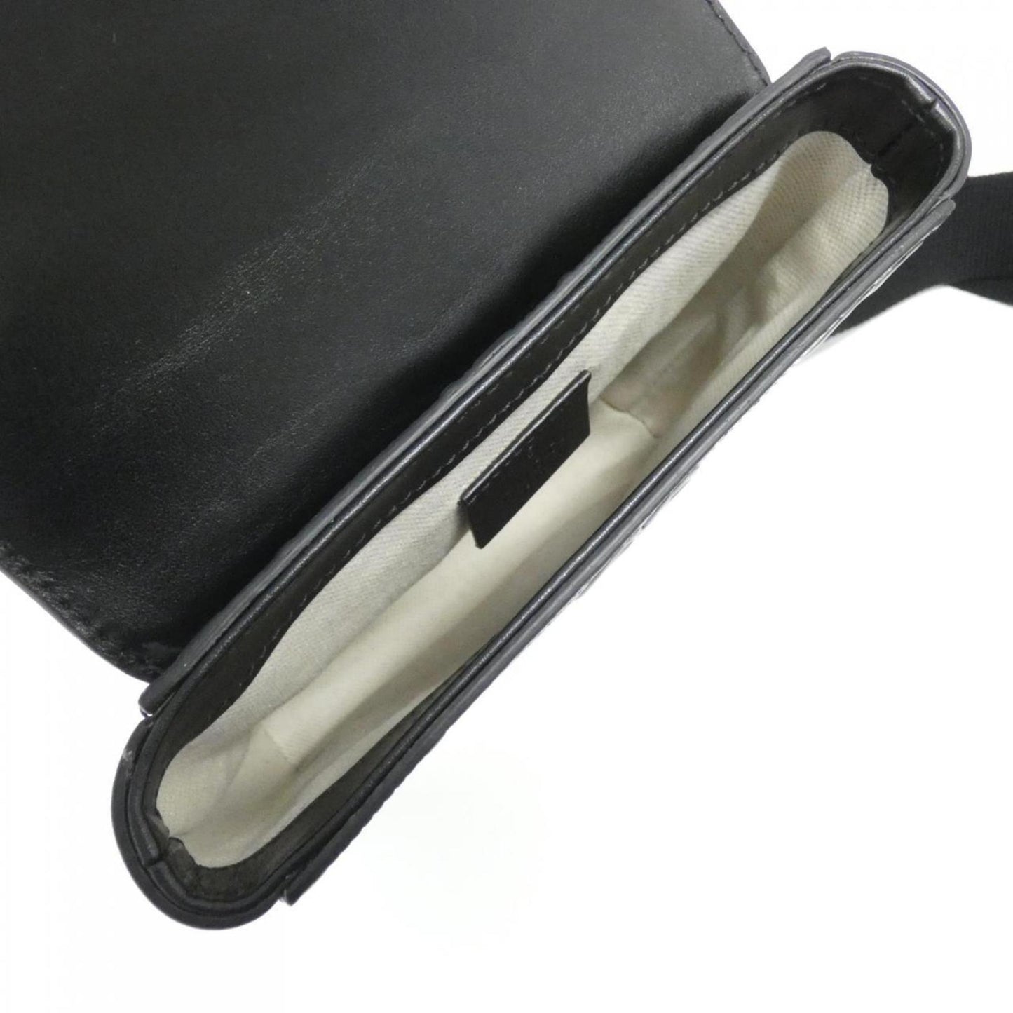 Gucci Black Embossed Fanny Pack