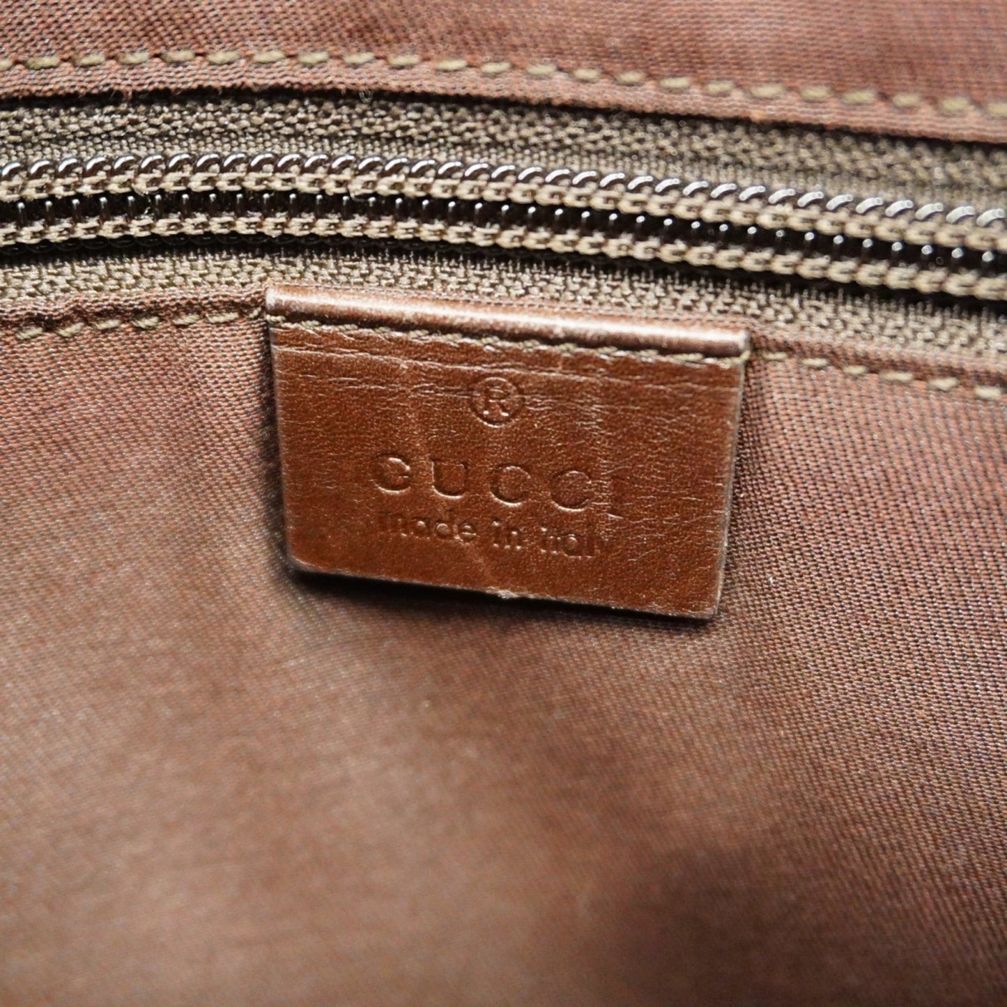 Gucci Brown Canvas Shoulder Bag