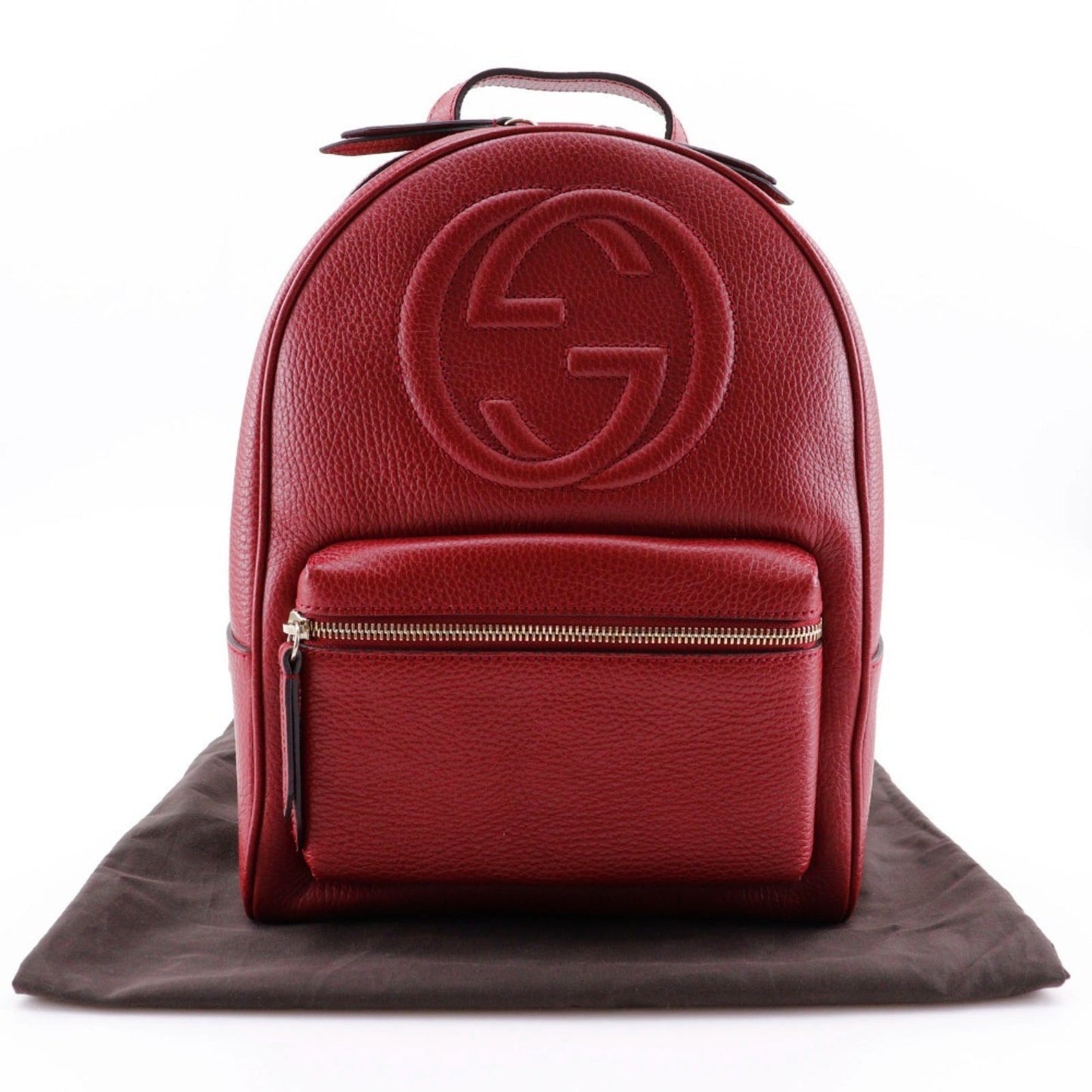 Gucci Red Color Leather Backpack