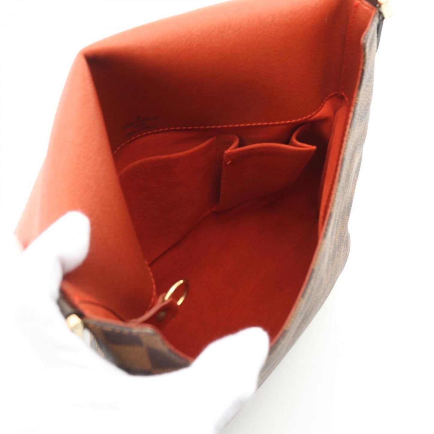 Louis Vuitton Brown Damier Canvas Coated Canvas Leather Shoulder Bag
