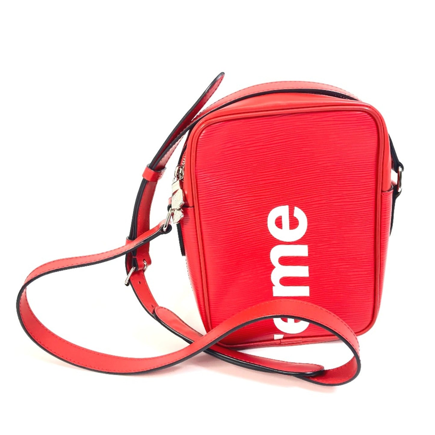 Louis Vuitton Red Leather Shoulder Bag