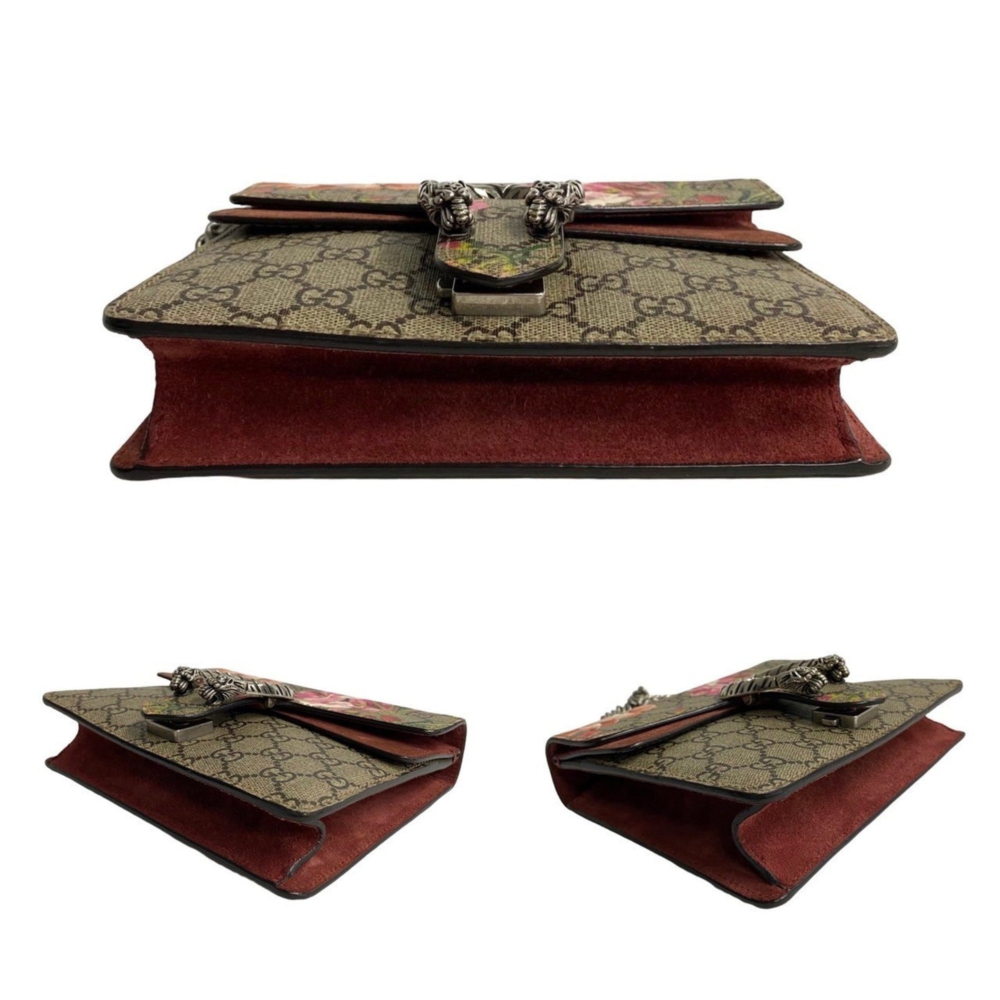 Gucci Brown Leather Pvc Shoulder Bag