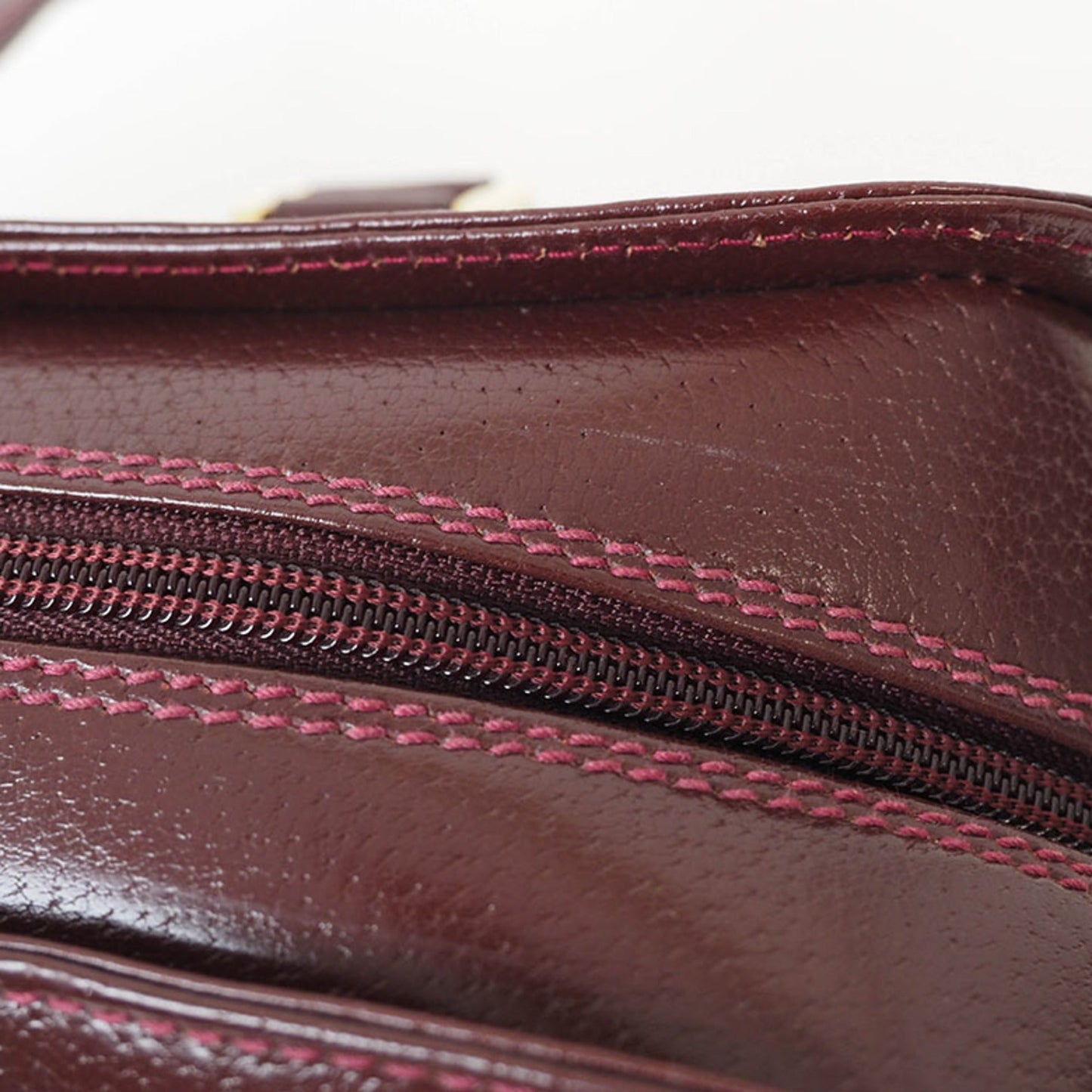 Gucci Bordeaux Leather Handbag