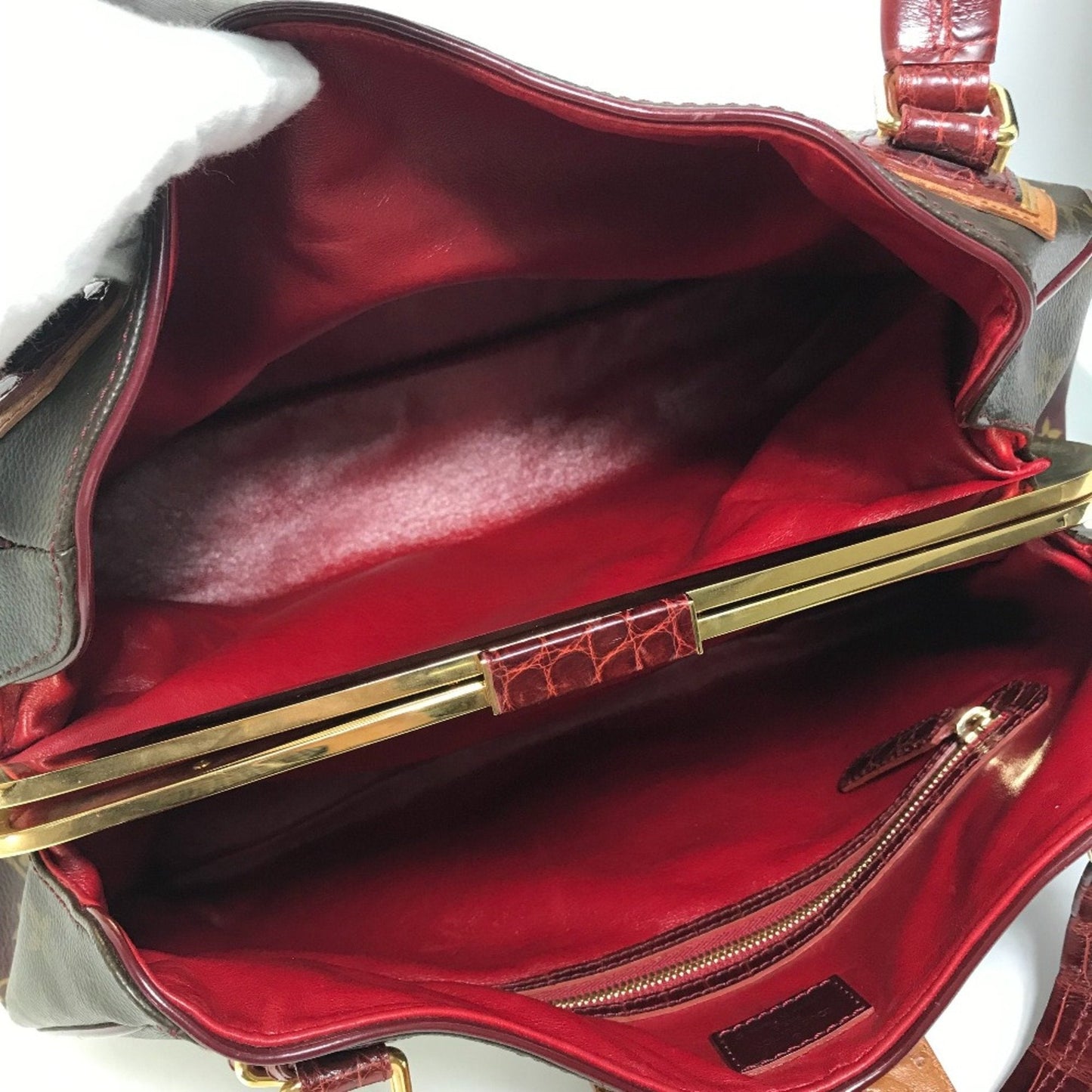 Louis Vuitton Red Cloth Shoulder Bag