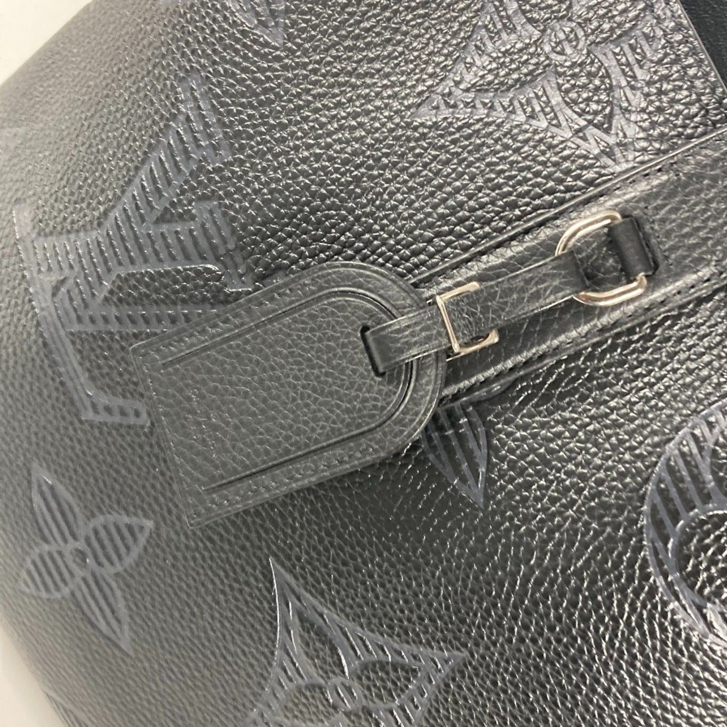 Louis Vuitton Black Leather Shoulder Bag Tote Bag