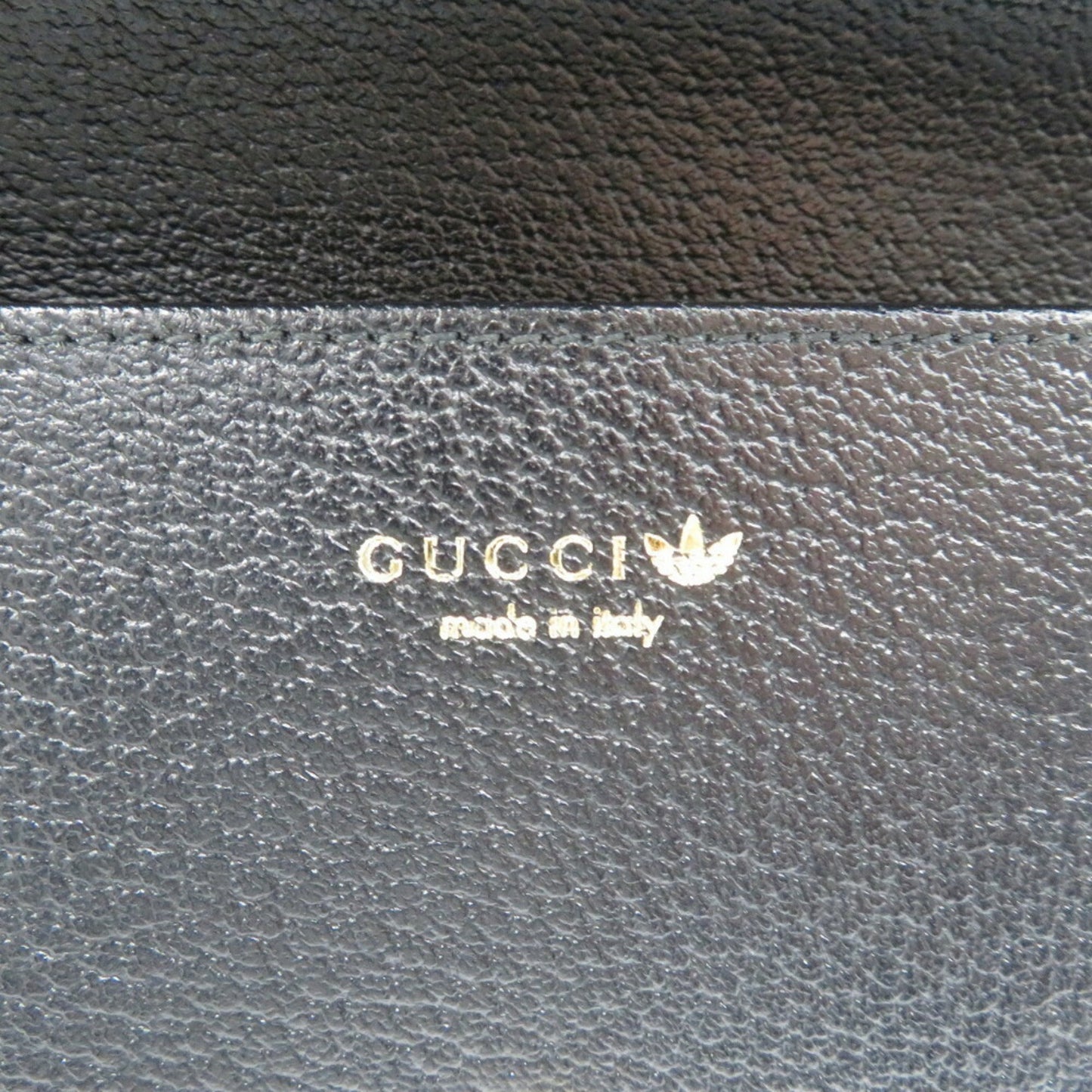 Gucci Black Red Color Gg Crystal Chain/Shoulder Wallet