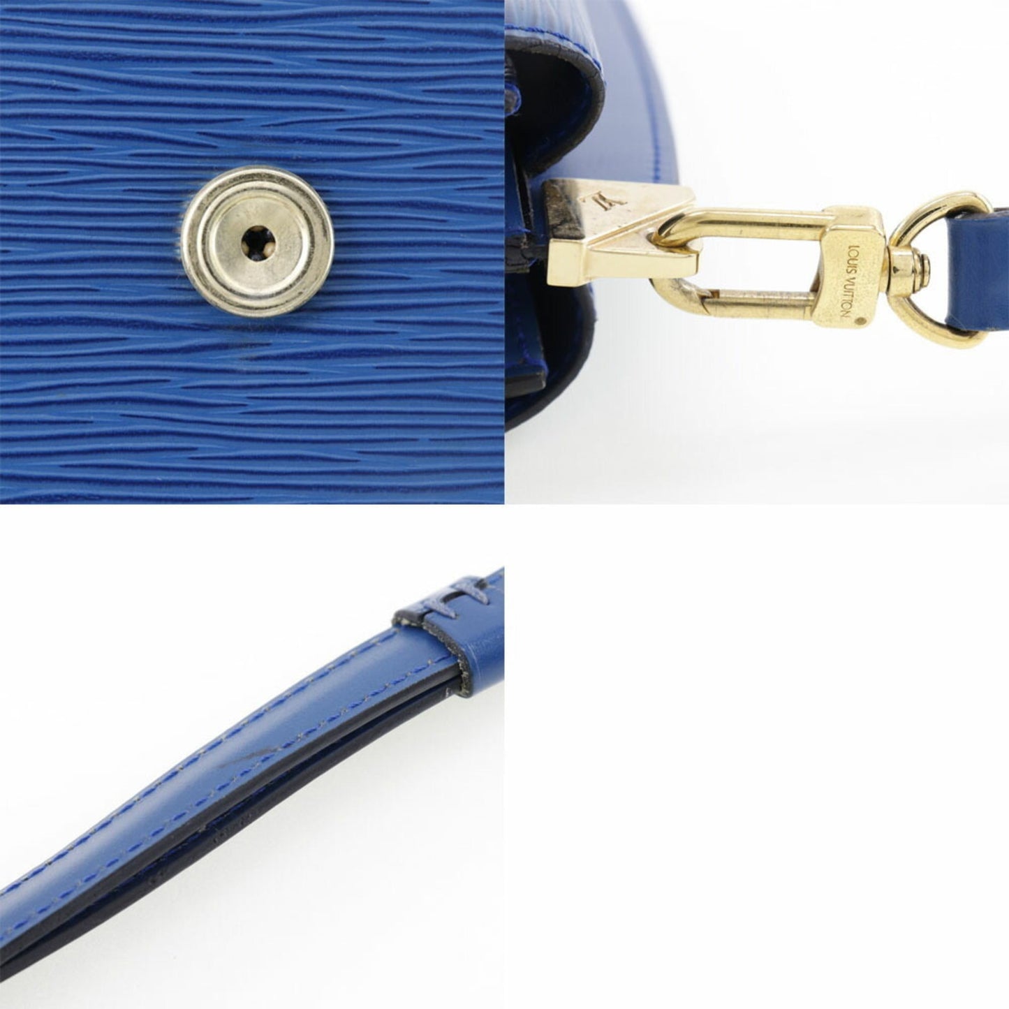 Louis Vuitton Blue Epi Leather Shoulder Bag