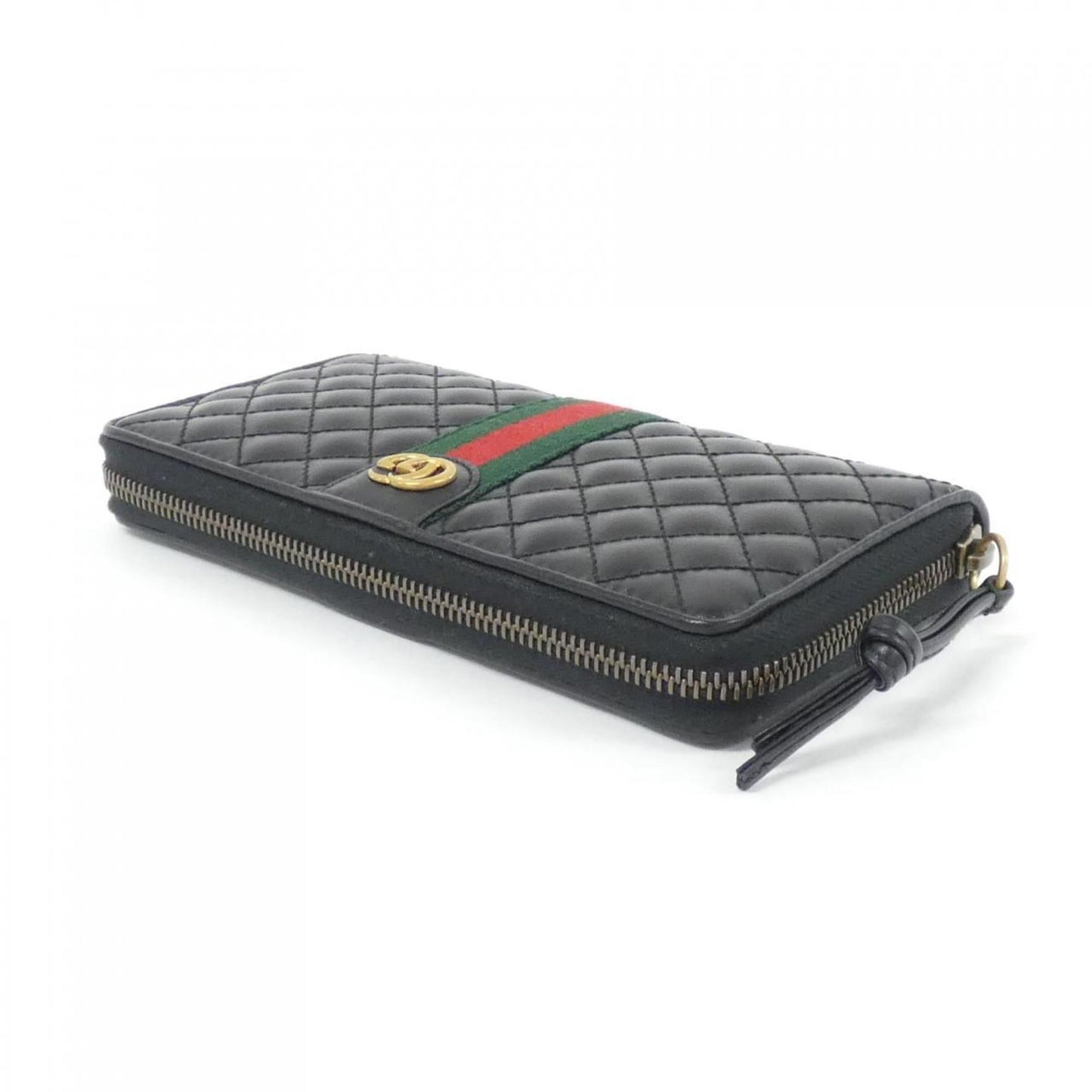 Gucci Black Leather Long Wallet (Bi-Fold)
