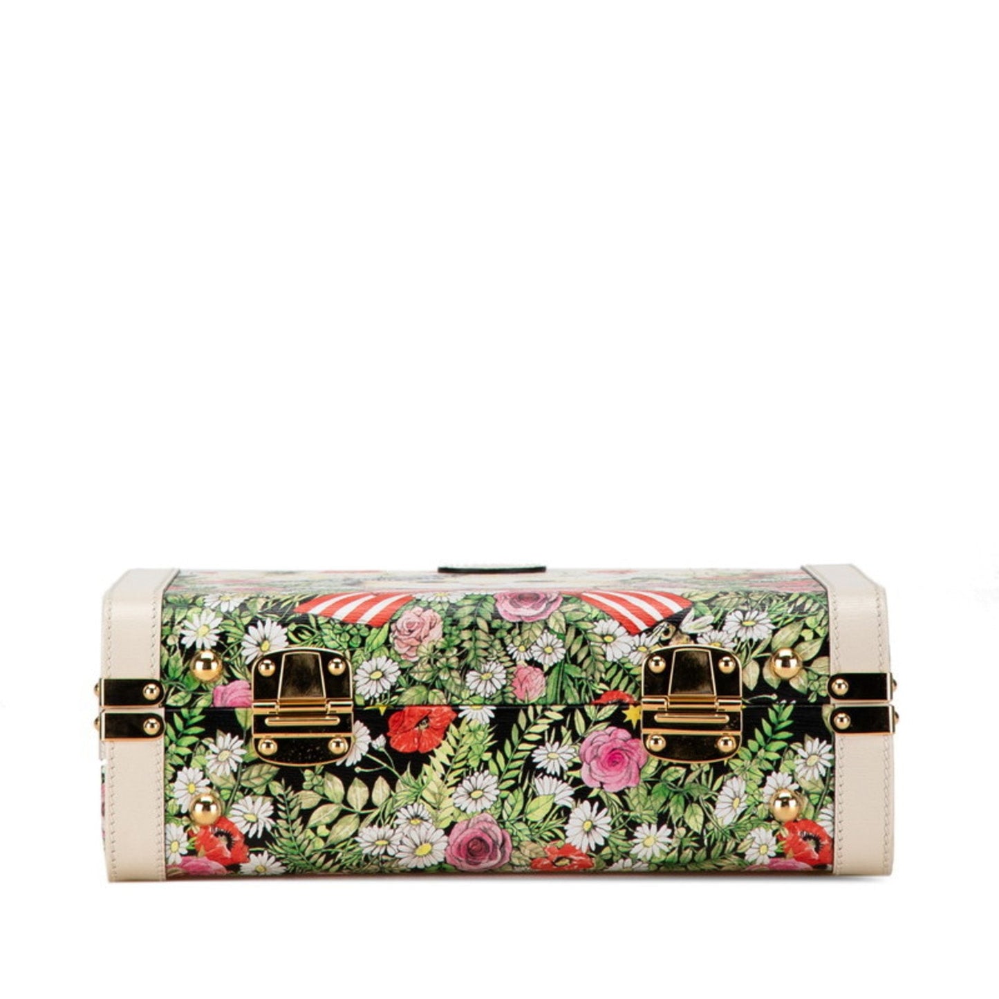 Gucci Ivory Multi-Color Leather Shoulder Bag