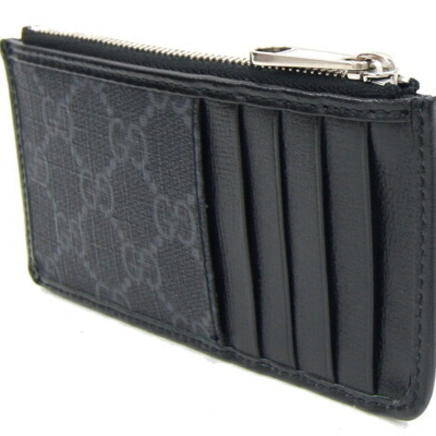 Gucci Black Pvc Leather Coin Purse/Coin Case