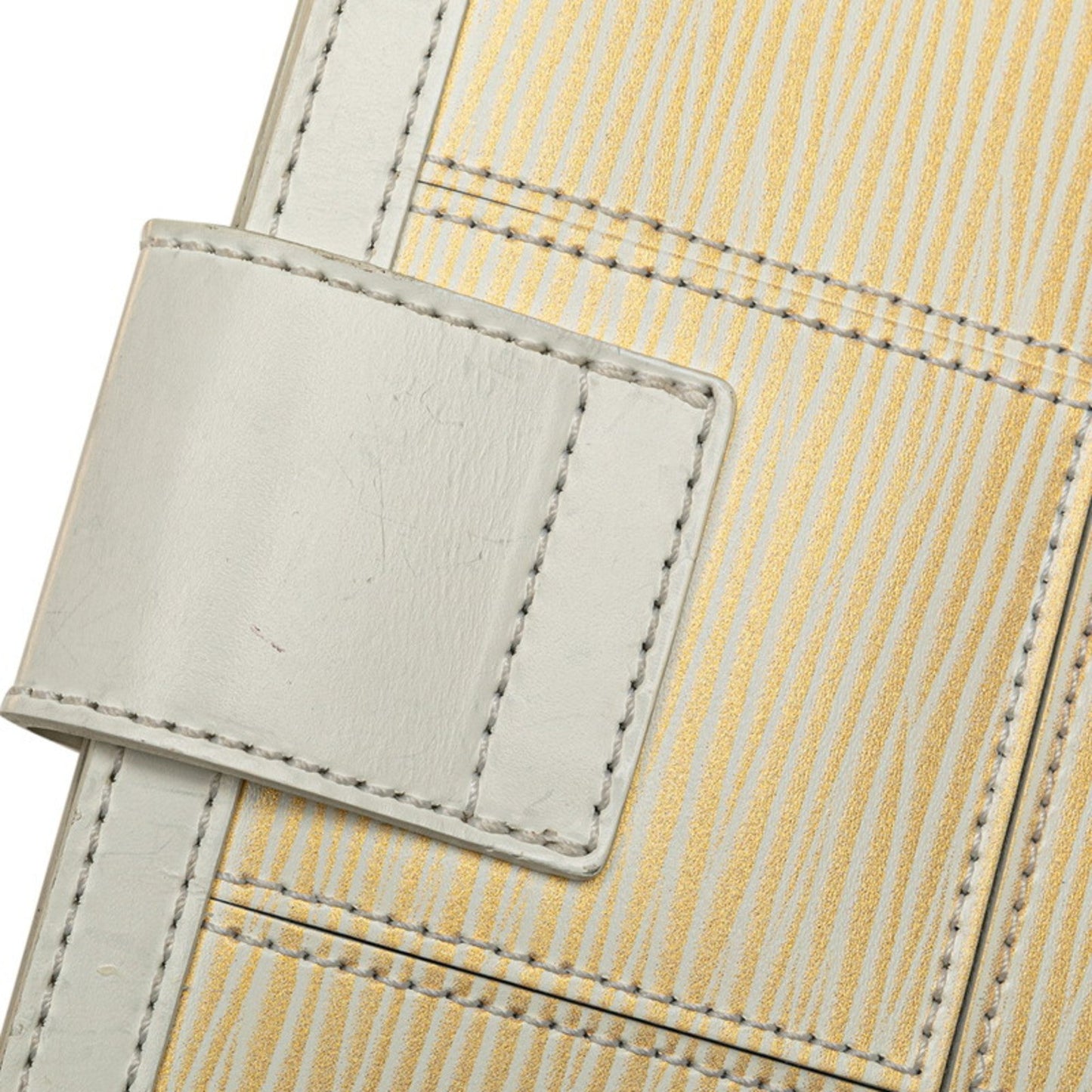 Louis Vuitton Epi Stretch White Leather Shoulder Bag