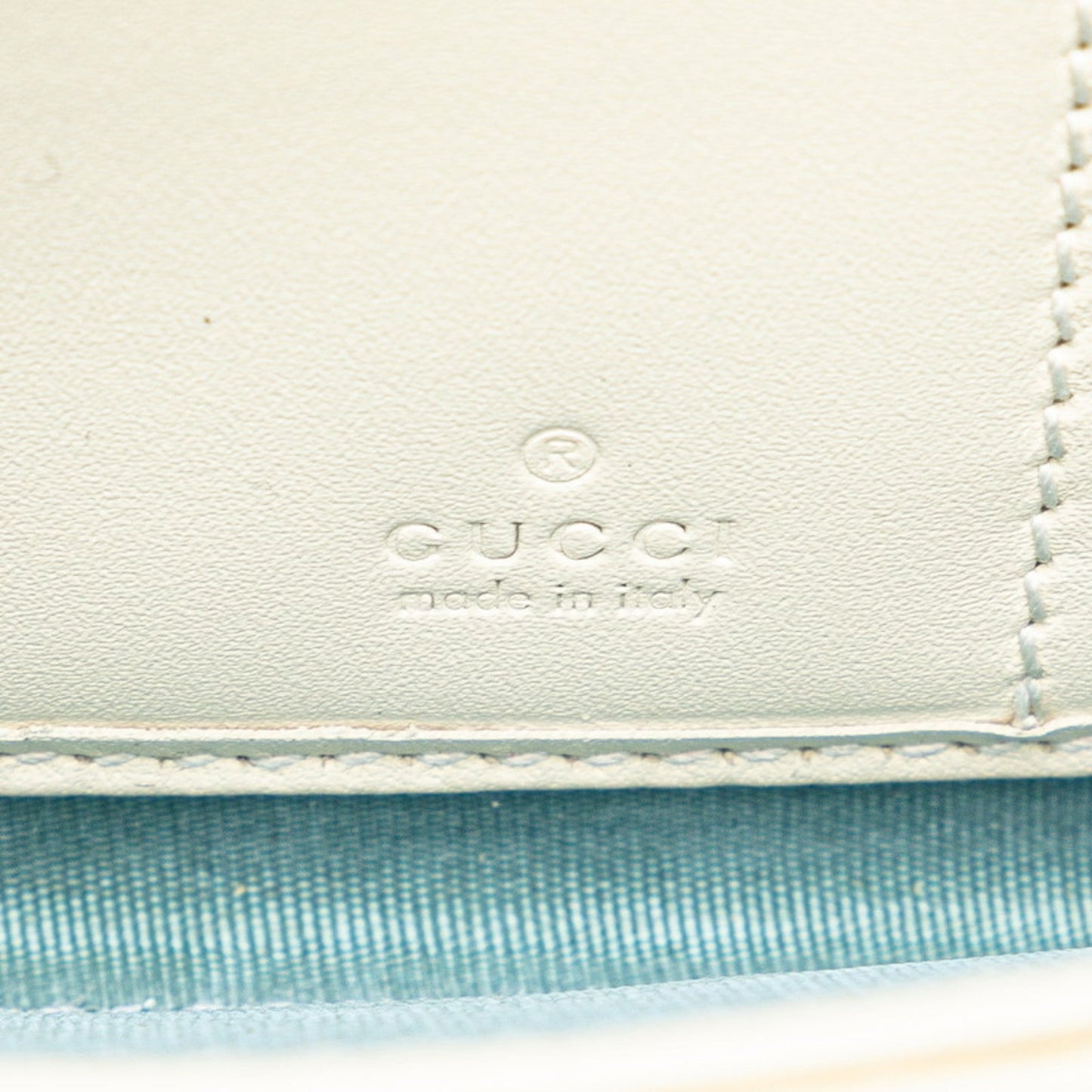 Gucci Ivory White Leather Long Wallet (Bi-Fold)