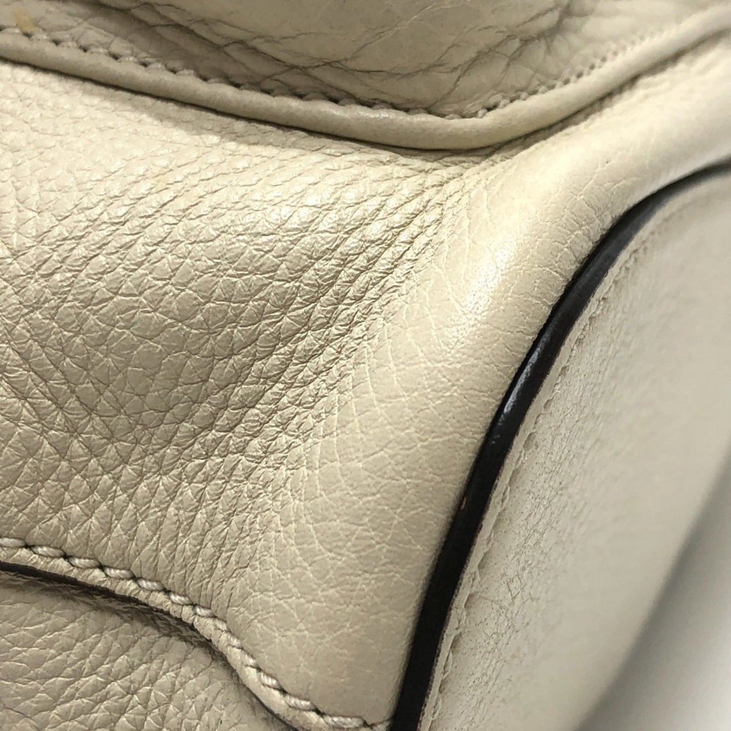 Gucci White Leather Backpack