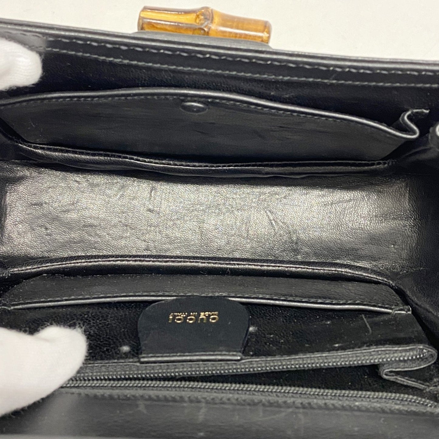 Gucci Black Leather Handbag