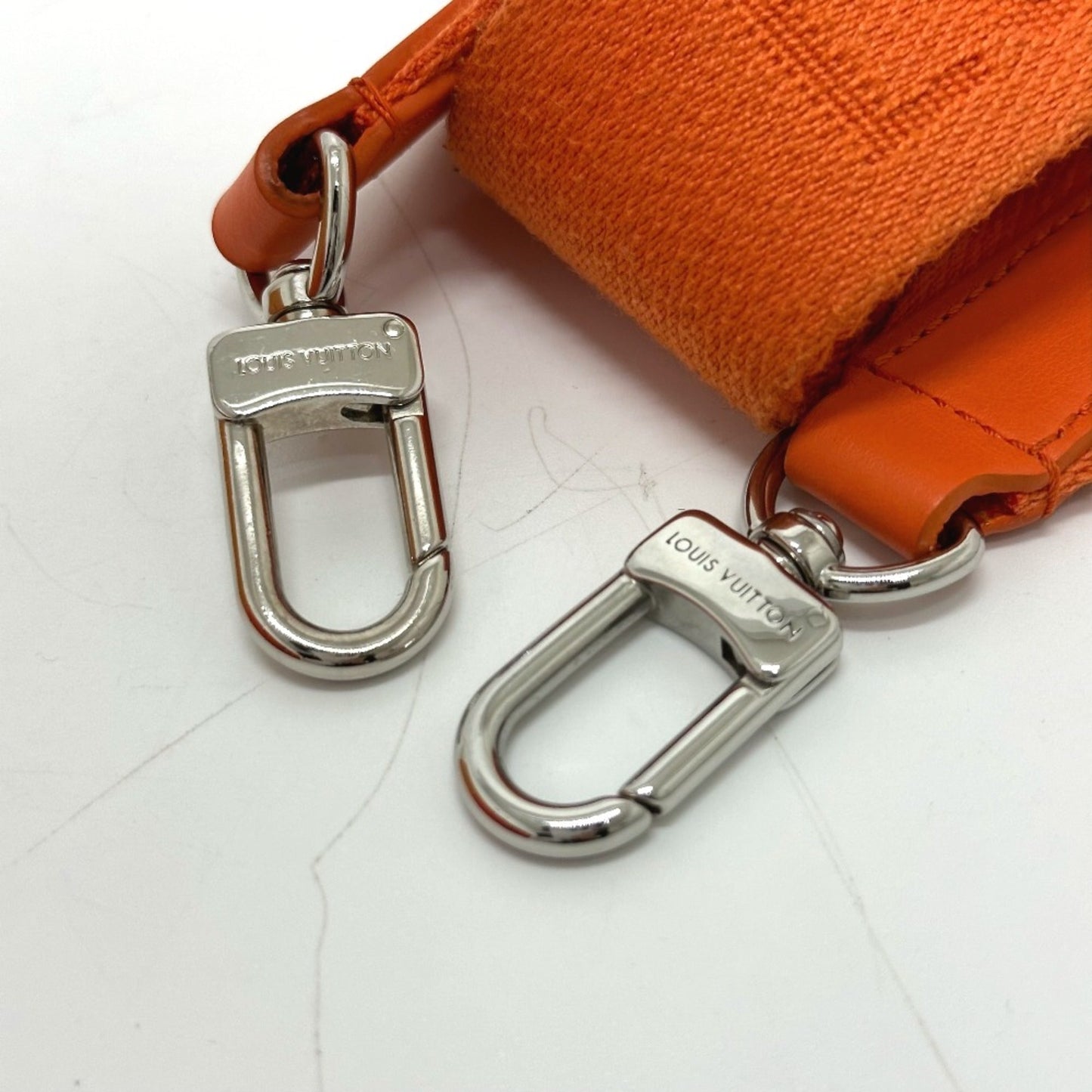 Louis Vuitton Orange Leather Shoulder Bag