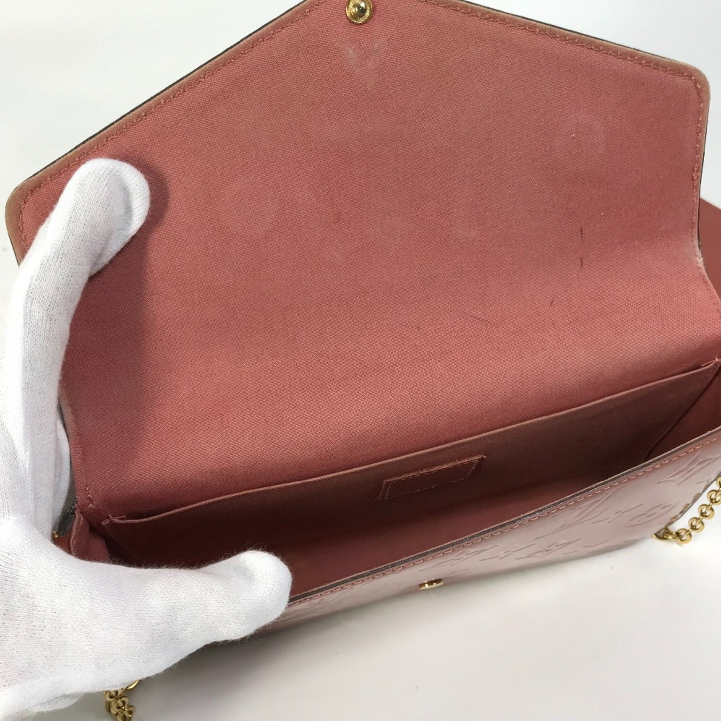Louis Vuitton Pink Leather Shoulder Bag