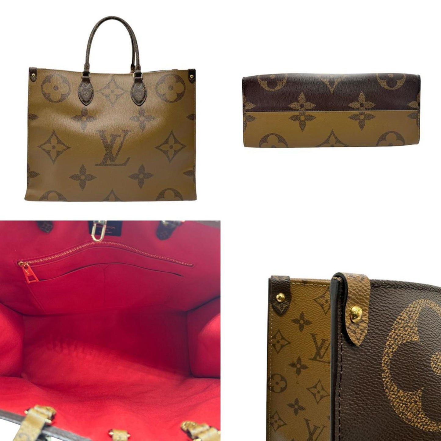 Louis Vuitton Brown Coated Canvas Handbag Shoulder Bag