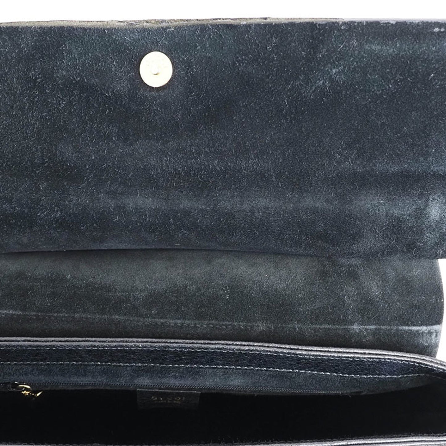 Gucci Bamboo Black Leather Handbag Shoulder Bag