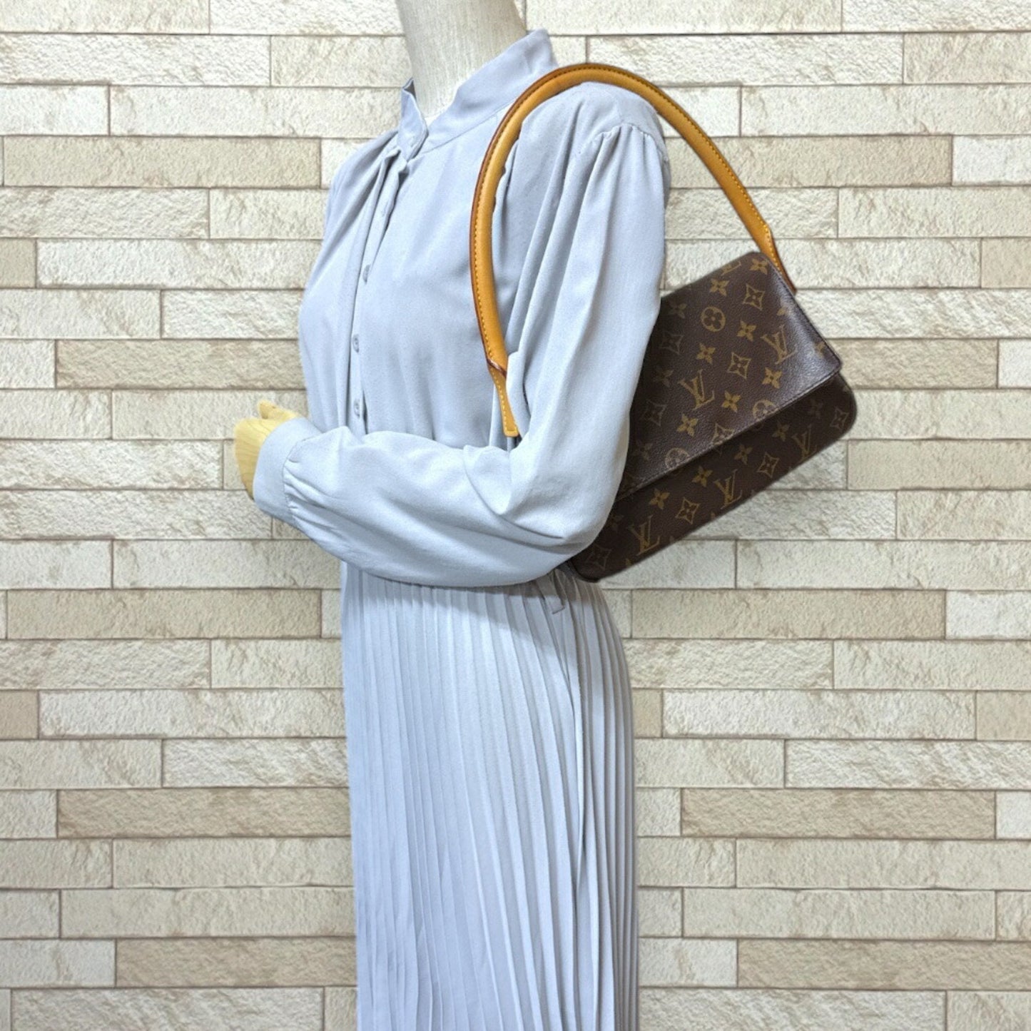 Louis Vuitton Brown Monogram Canvas Shoulder Bag