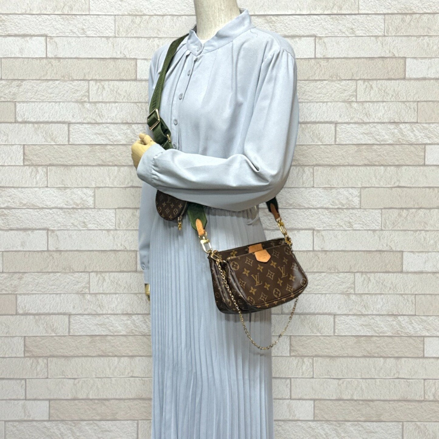 Louis Vuitton Monogram Brown Khaki Monogram Monogram Shoulder Bag