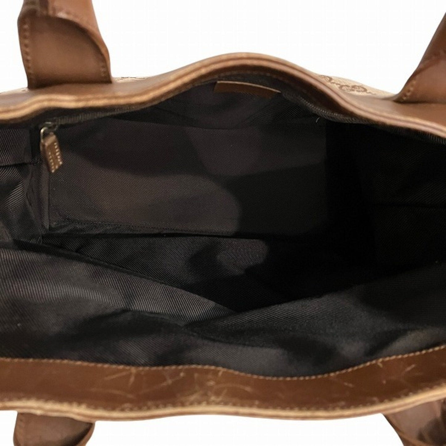 Gucci Beige Brown Gg Canvas Leather Tote Bag