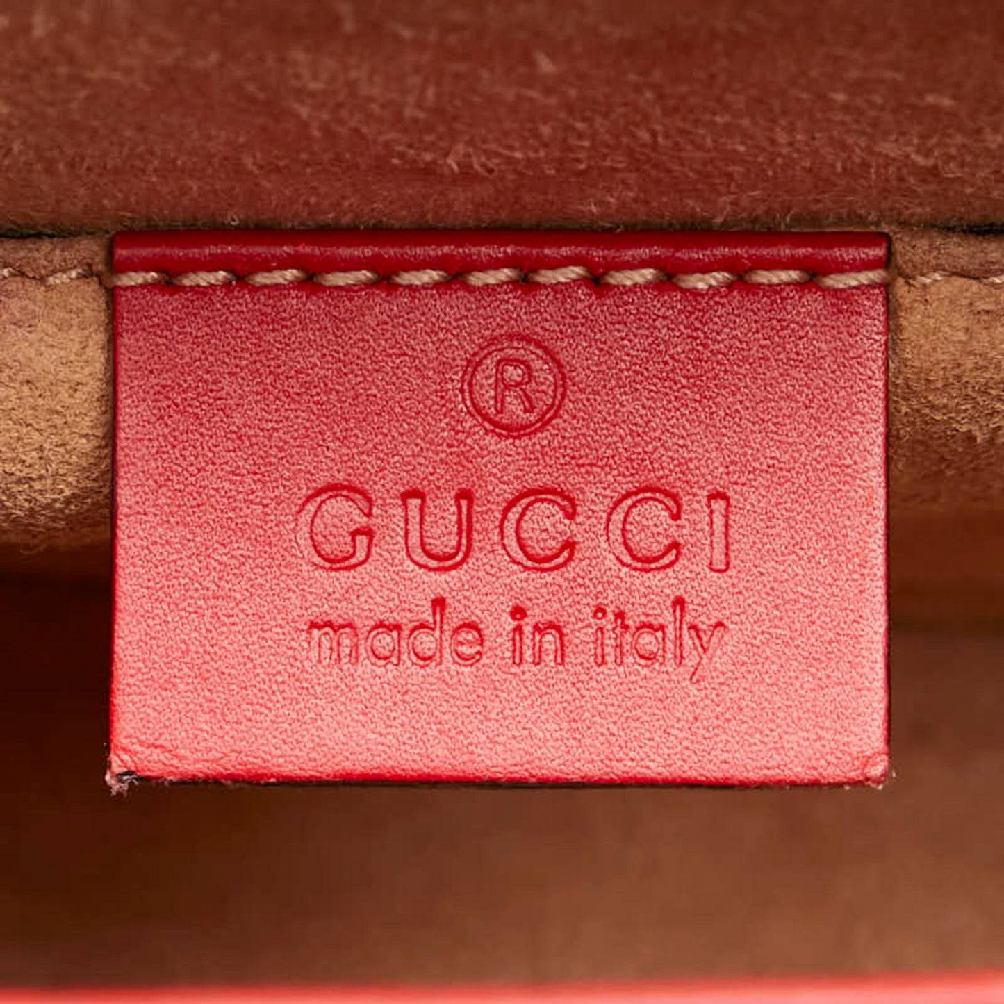 Gucci Red Color Leather Shoulder Bag