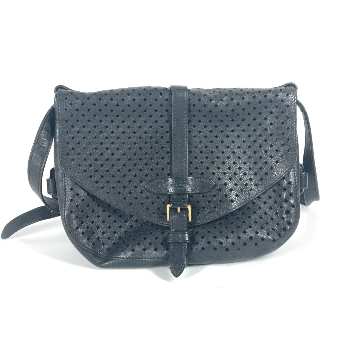 Louis Vuitton Black Leather Shoulder Bag ()
