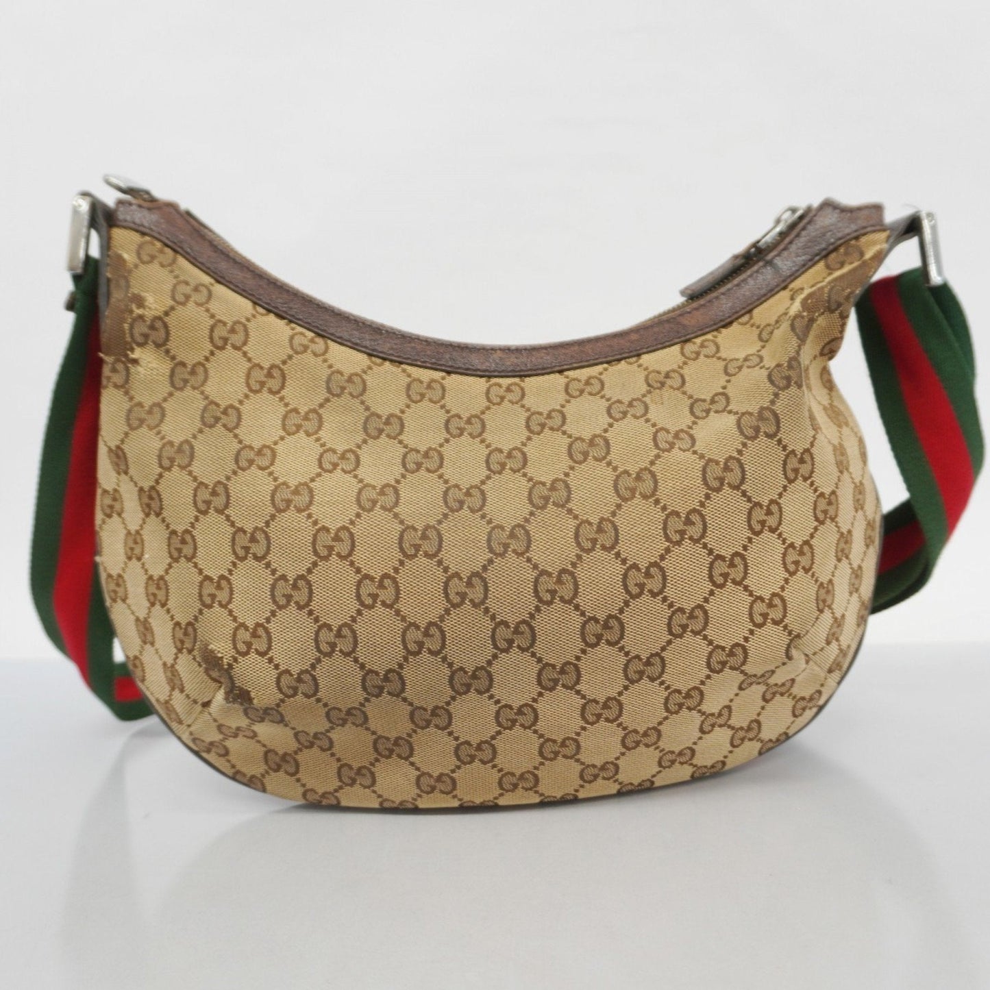 Gucci Brown Canvas Shoulder Bag