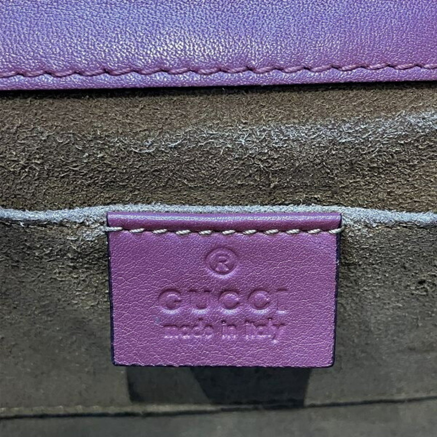 Gucci Brown Multi-Color Pink Pvc Leather Shoulder Bag