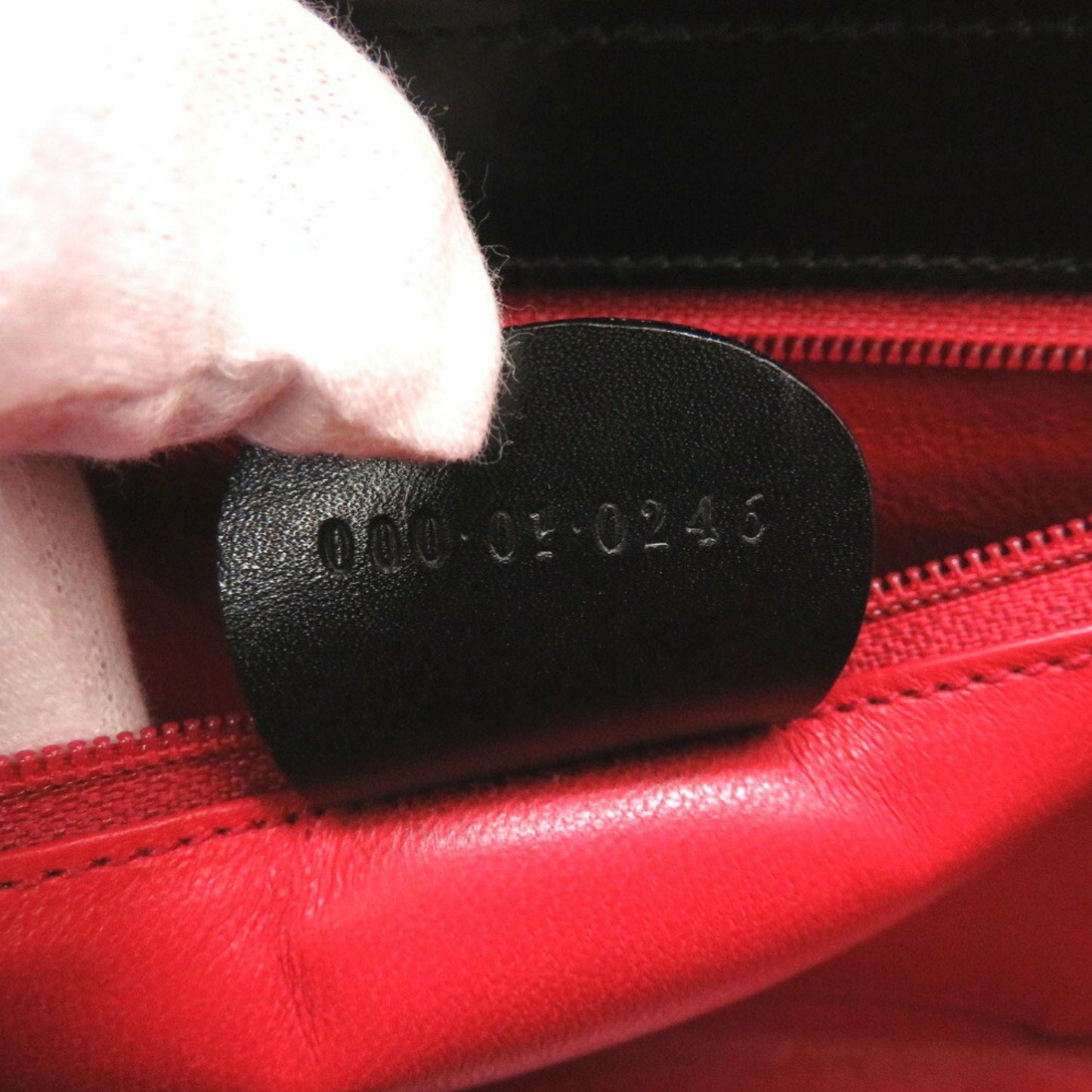 Gucci Black Leather Handbag Vanity Bag