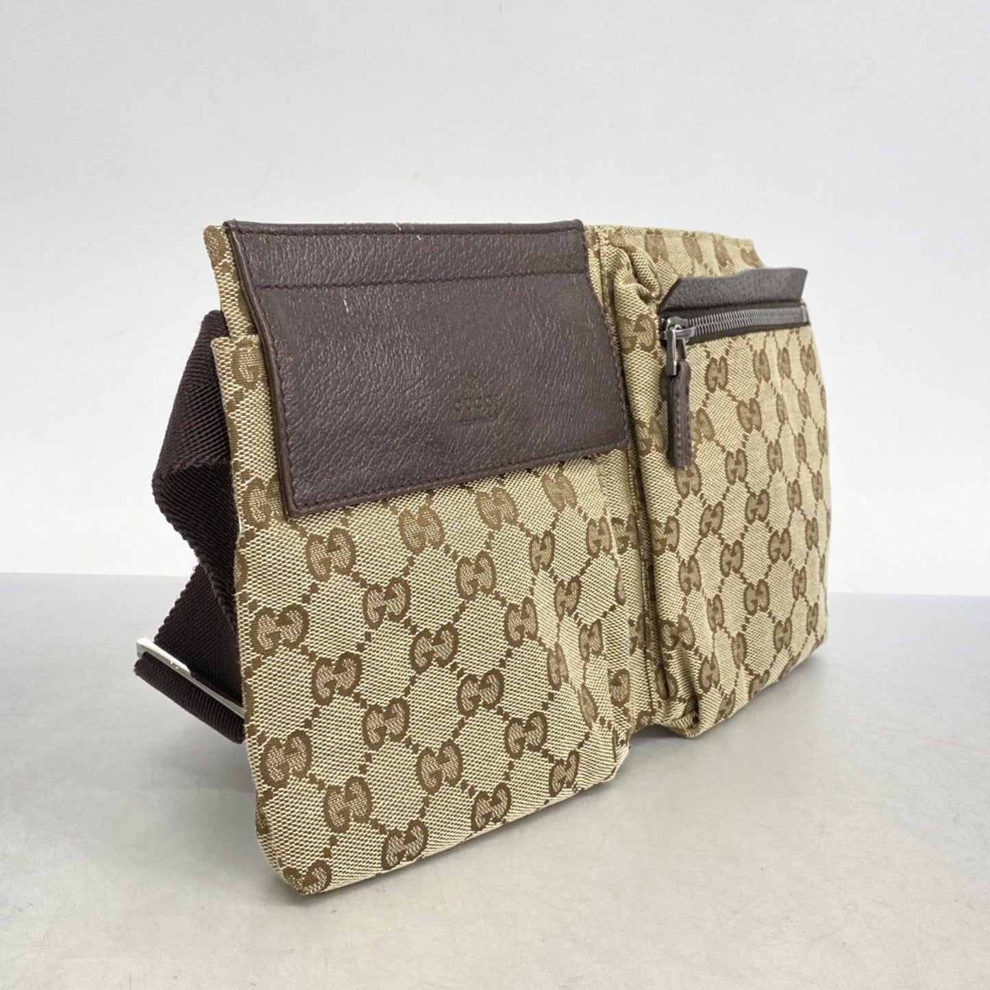 Gucci Brown Canvas Fanny Pack