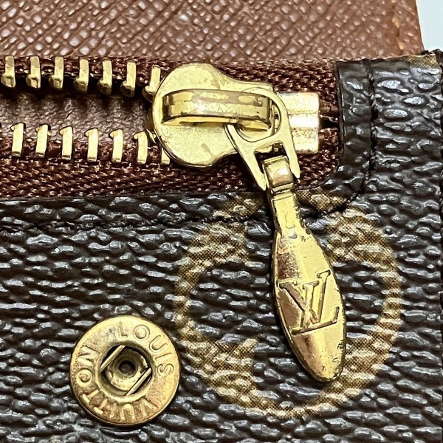 Louis Vuitton Brown Chain/Shoulder Wallet