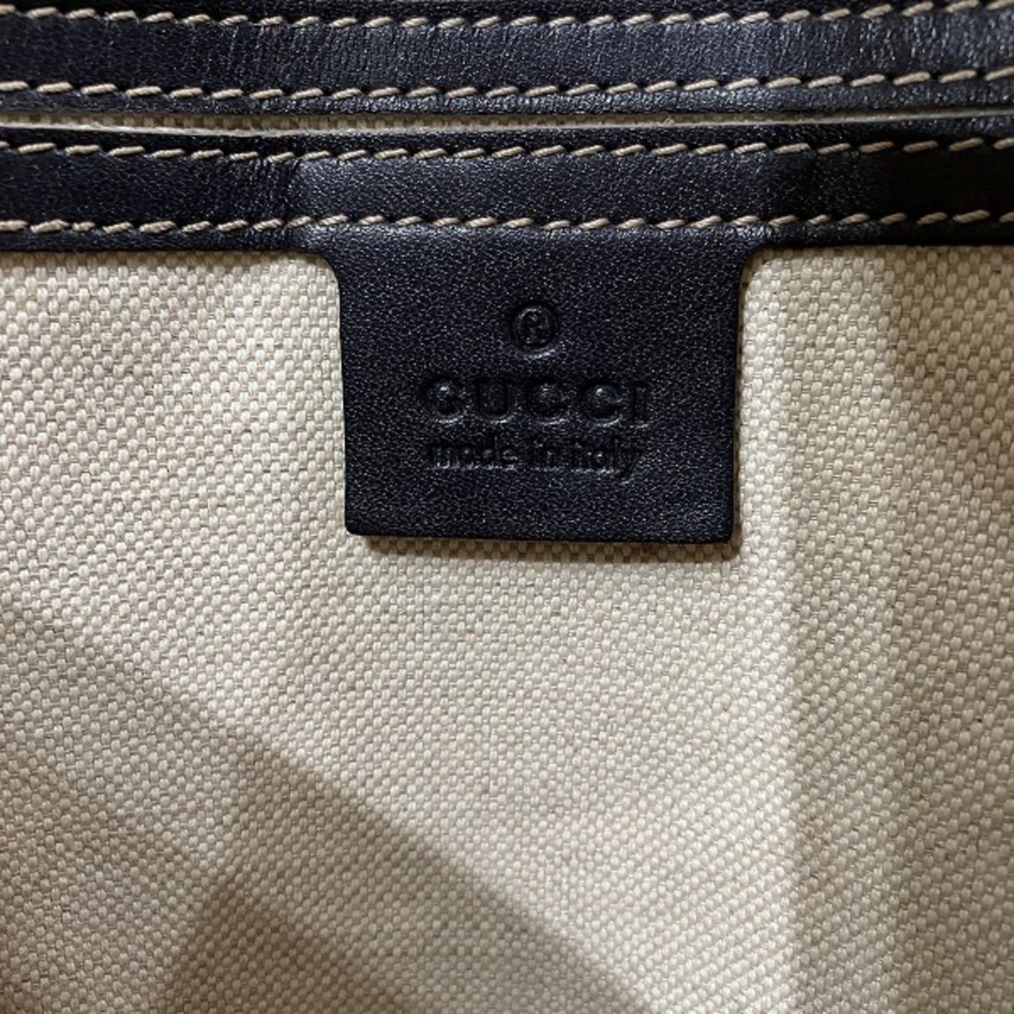 Gucci Navy Pvc Shoulder Bag
