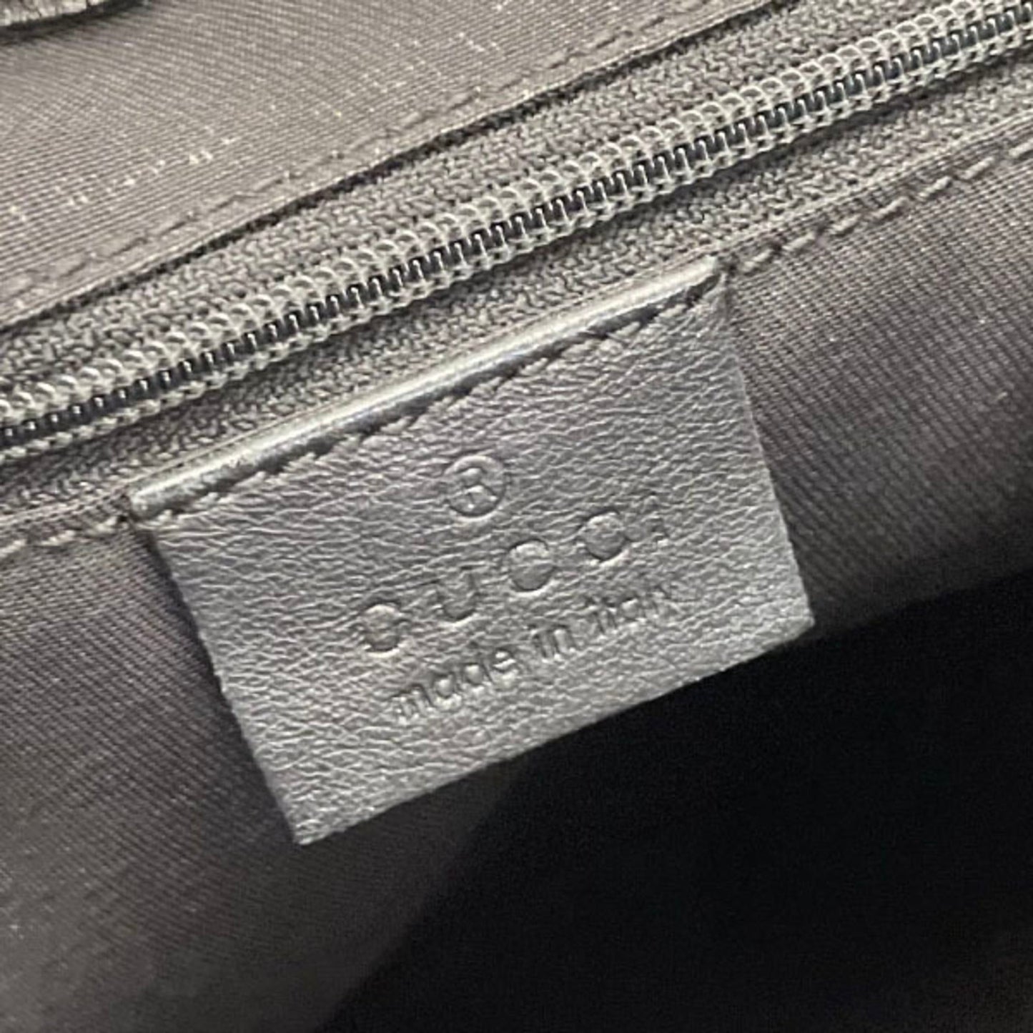 Gucci Abbey Black Leather Handbag Shoulder Bag Tote Bag
