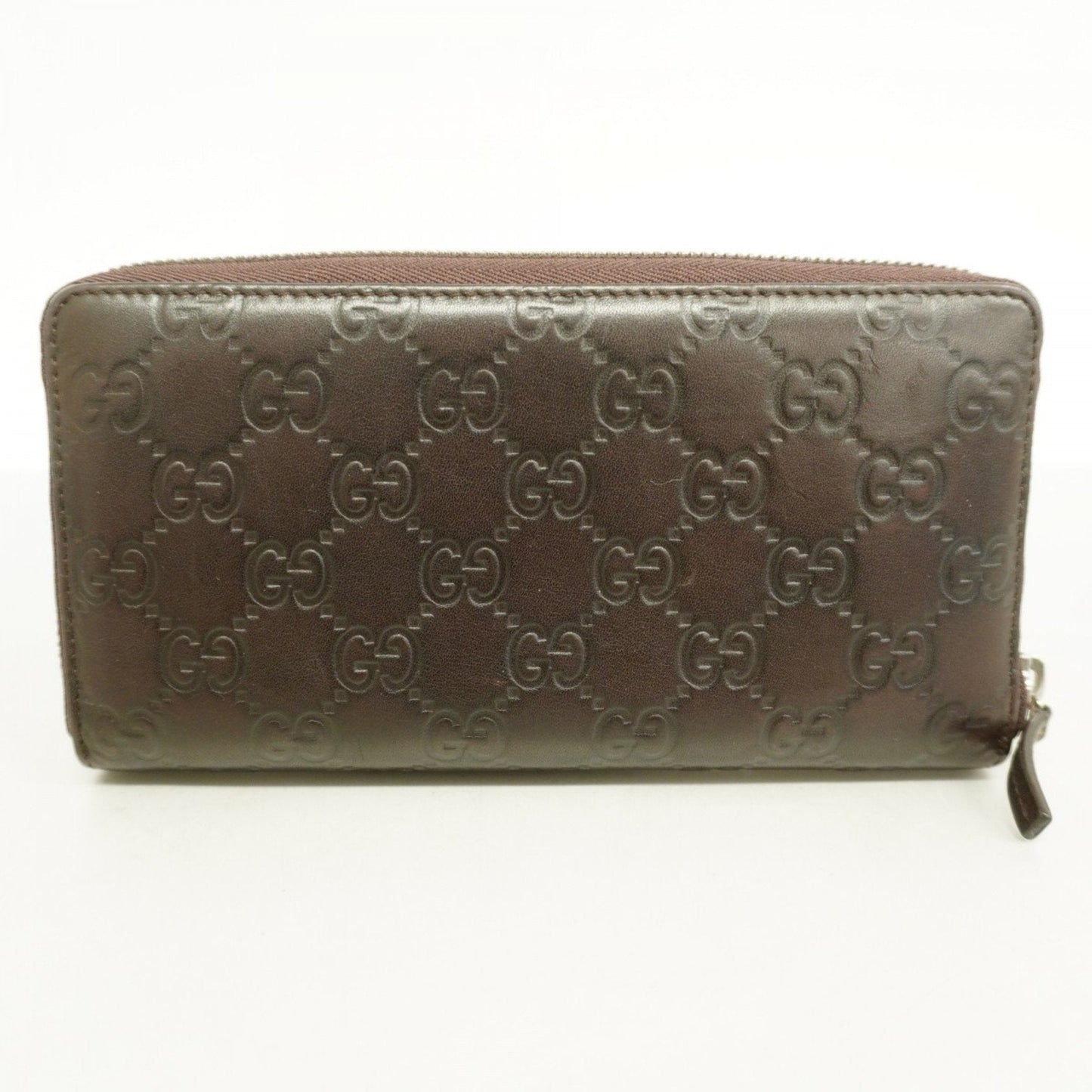 Gucci Brown Leather Long Wallet (Bi-Fold)