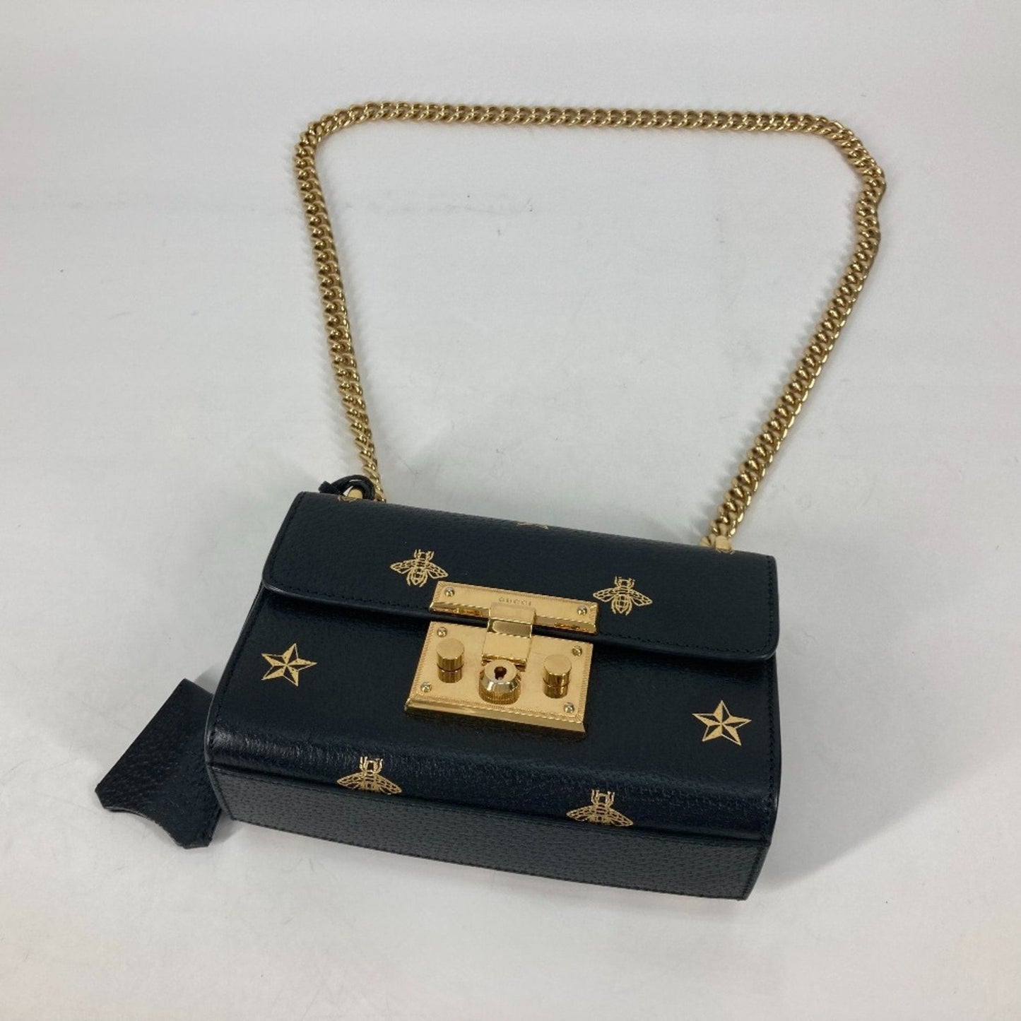 Gucci Black Leather Shoulder Bag
