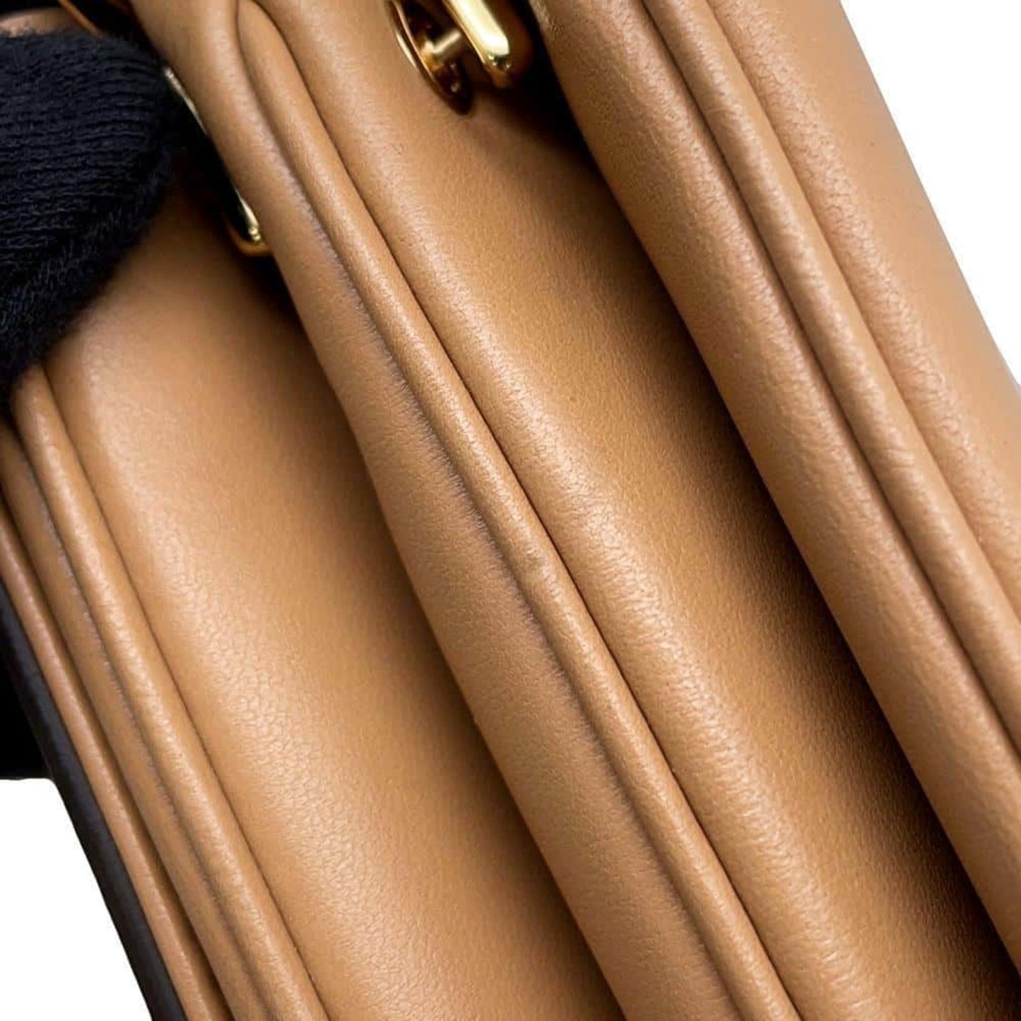 Louis Vuitton Camel Leather Shoulder Bag
