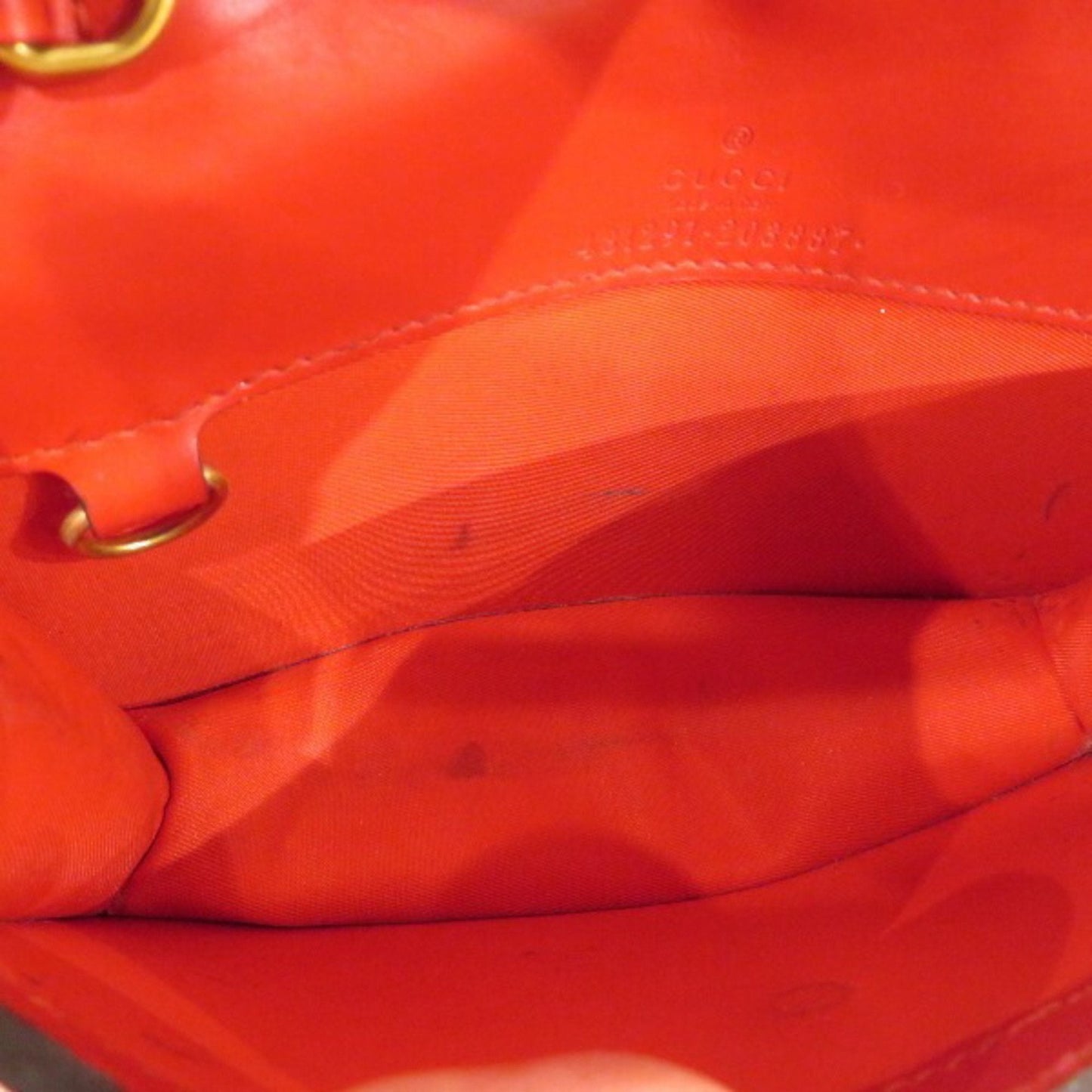 Gucci Red Color Leather Shoulder Bag