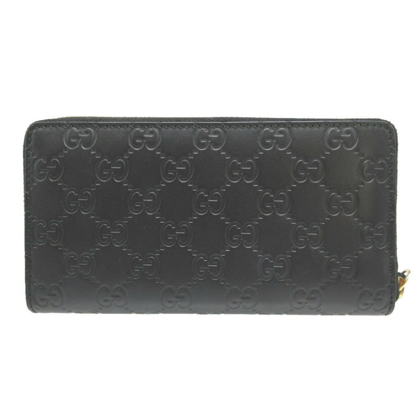 Gucci Black Leather Long Wallet (Bi-Fold)